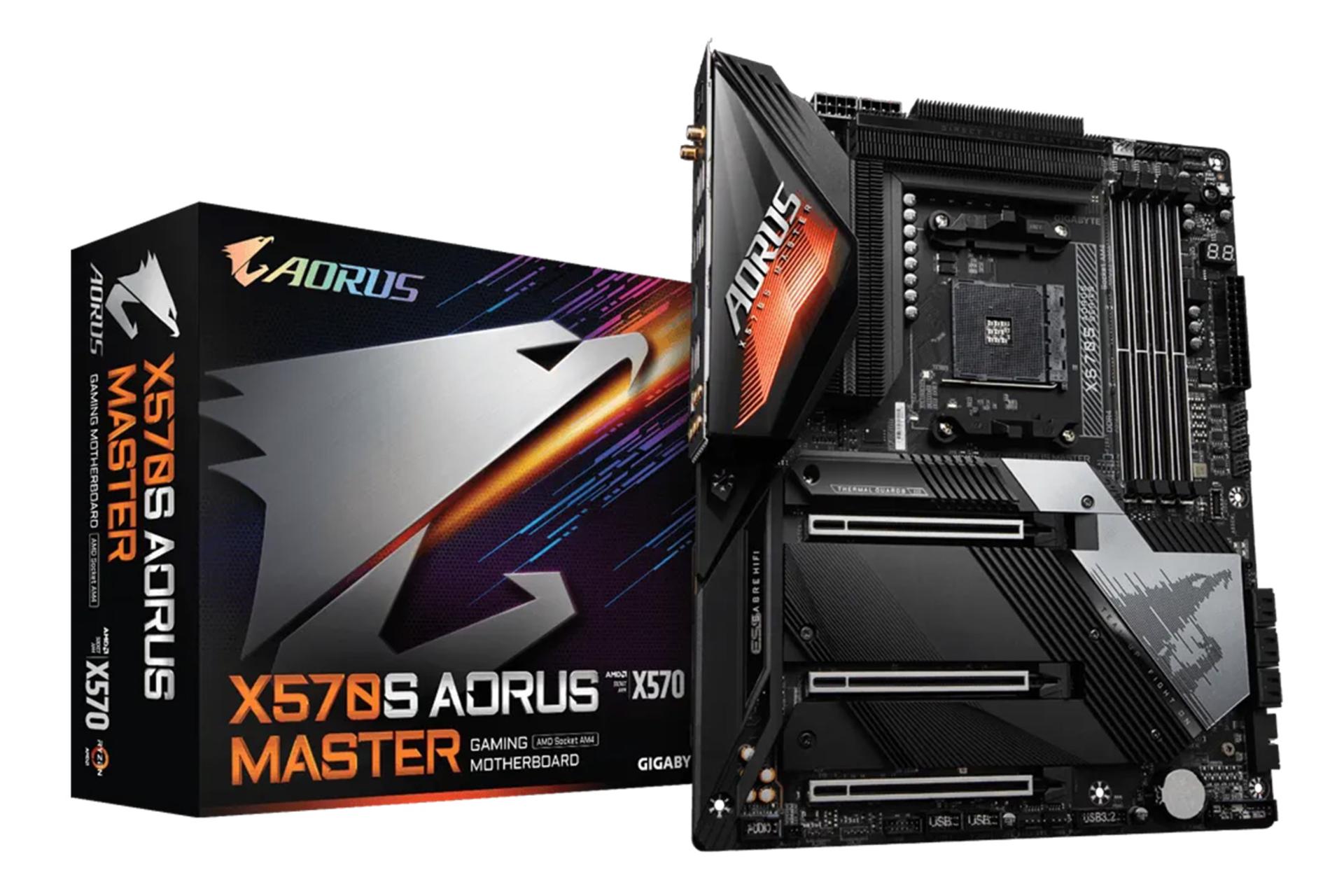 بسته بندی مادربرد گیگابایت GIGABYTE X570S AORUS MASTER (rev. 1.0)
