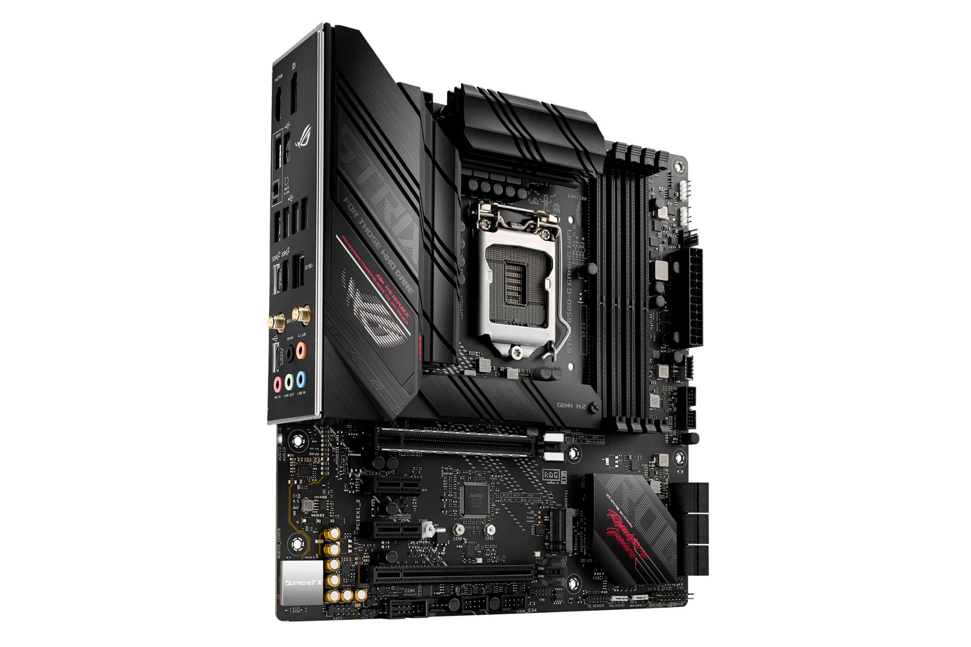 نمای چپ مادربرد ایسوس ASUS ROG STRIX B560-G GAMING WIFI