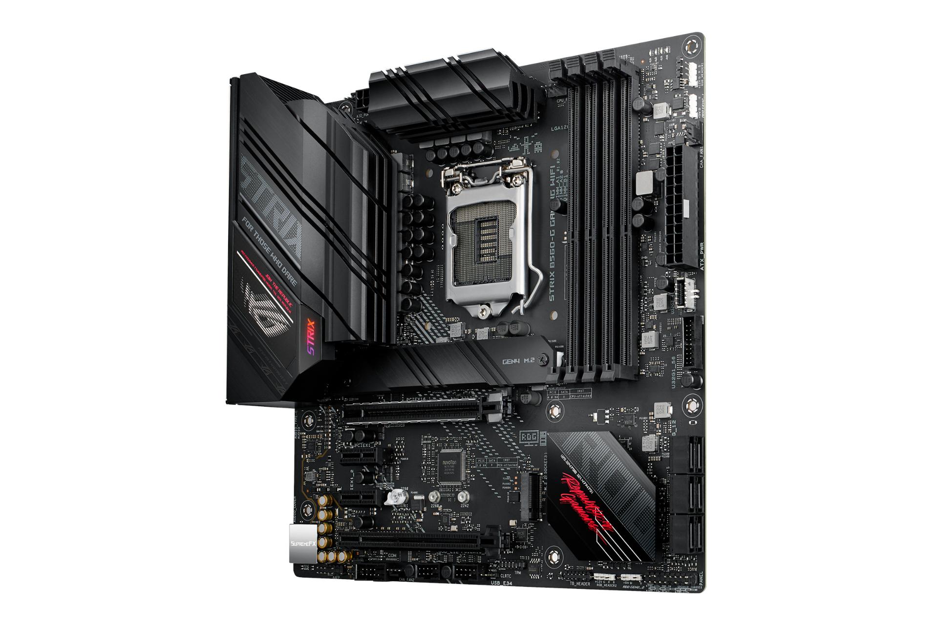 نمای راست مادربرد ایسوس ASUS ROG STRIX B560-G GAMING WIFI