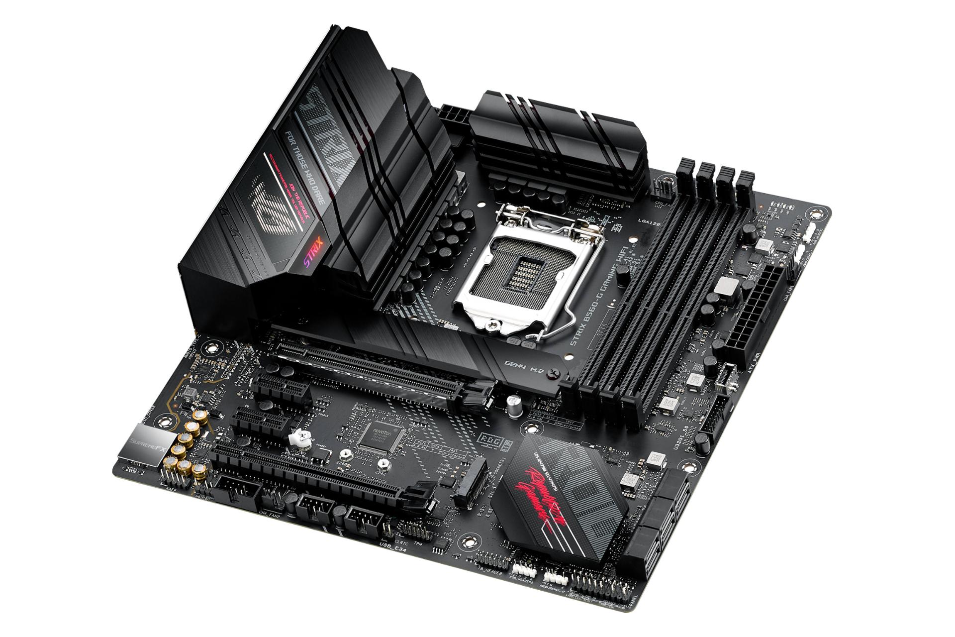 نمای بالا مادربرد ایسوس ASUS ROG STRIX B560-G GAMING WIFI