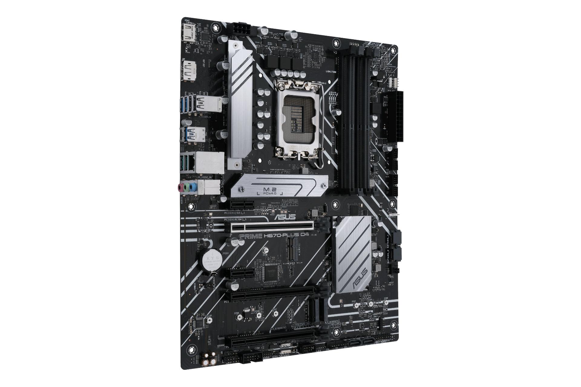 نمای چپ مادربرد ایسوس ASUS PRIME H670-PLUS D4