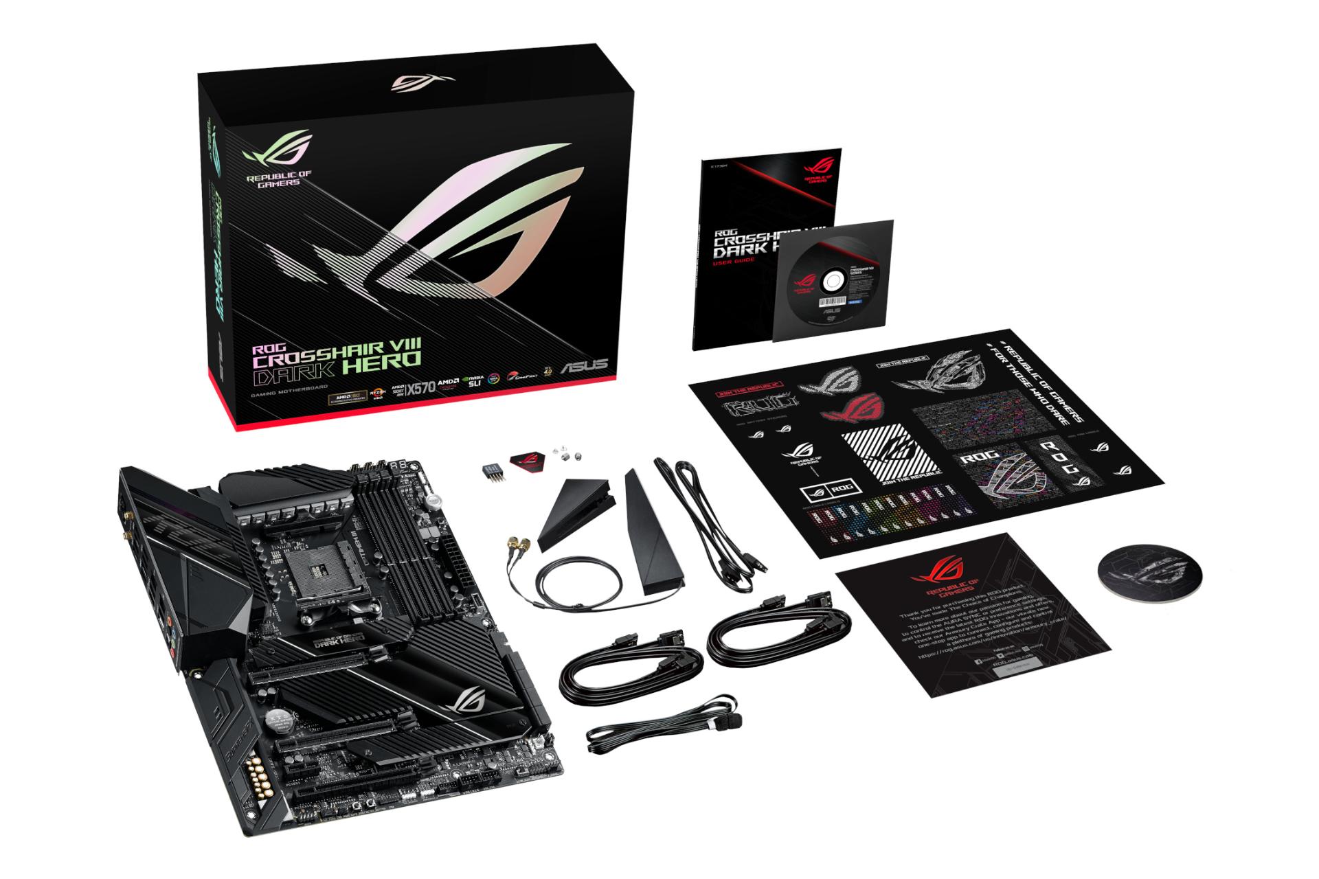 اقلام همراه مادربرد ایسوس ASUS ROG Crosshair VIII Dark Hero