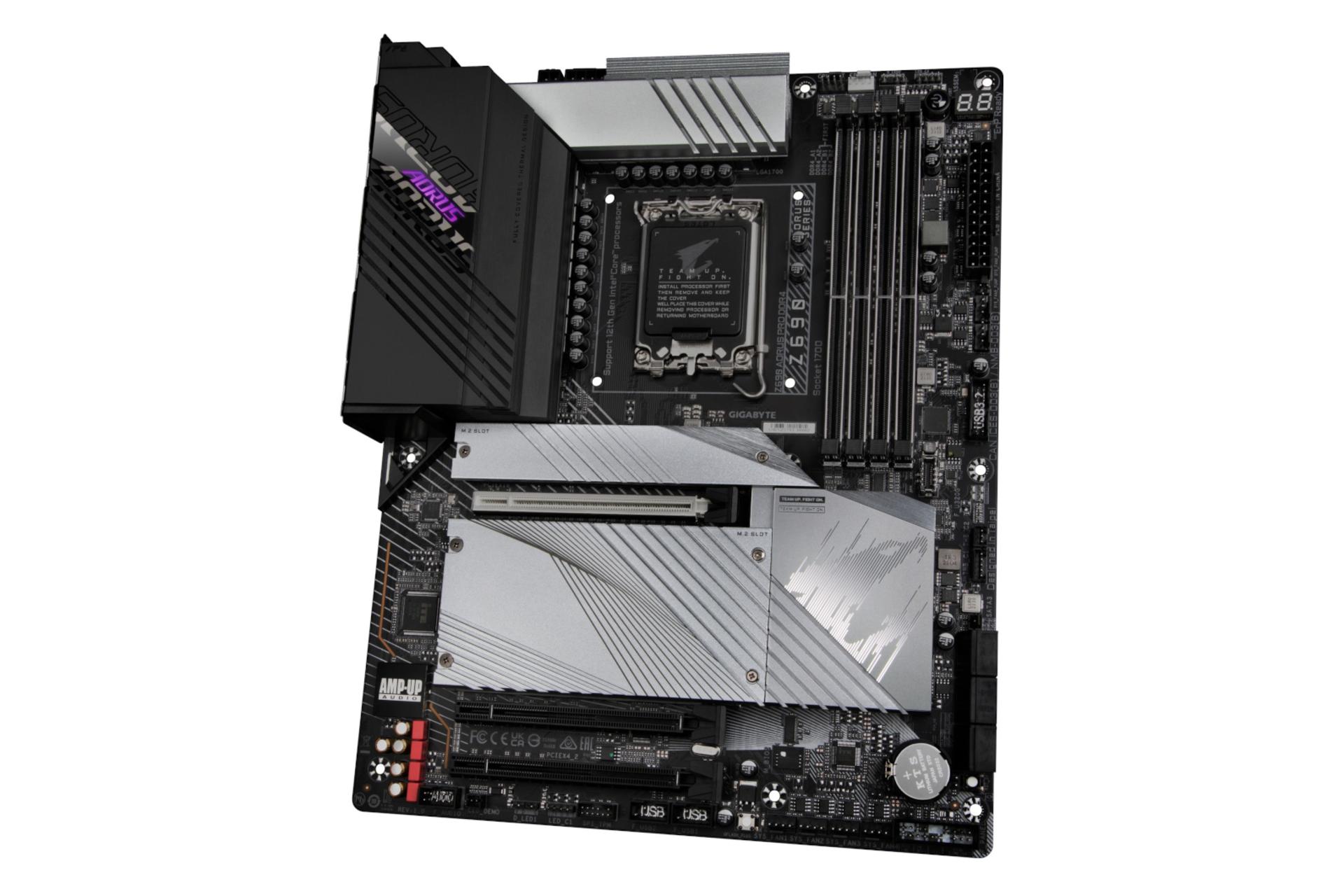 نمای راست مادربرد گیگابایت GIGABYTE Z690 AORUS PRO DDR4 (rev. 1.x)