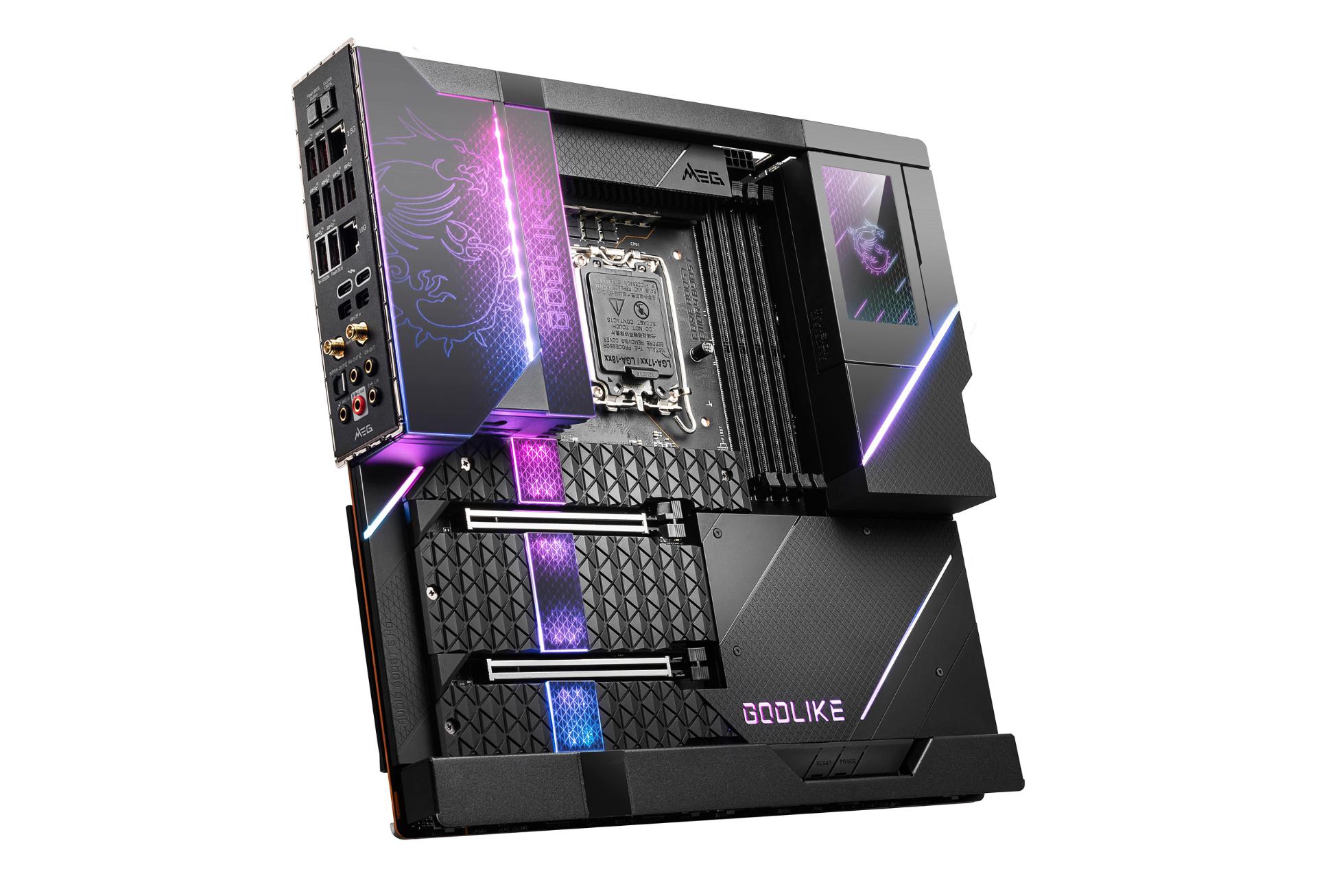 نمای چپ مادربرد ام اس آی MSI MEG Z690 GODLIKE