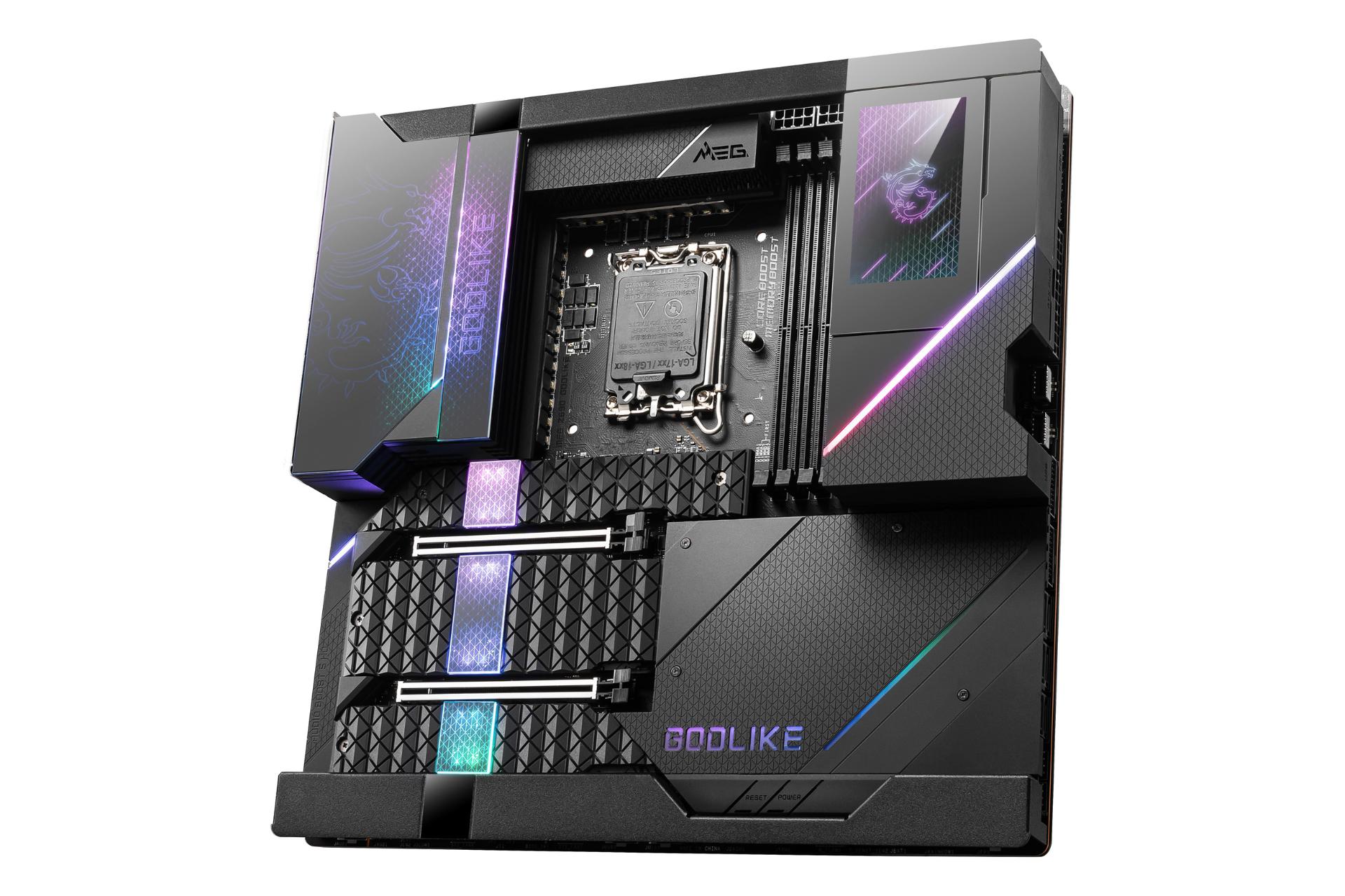 نمای راست مادربرد ام اس آی MSI MEG Z690 GODLIKE