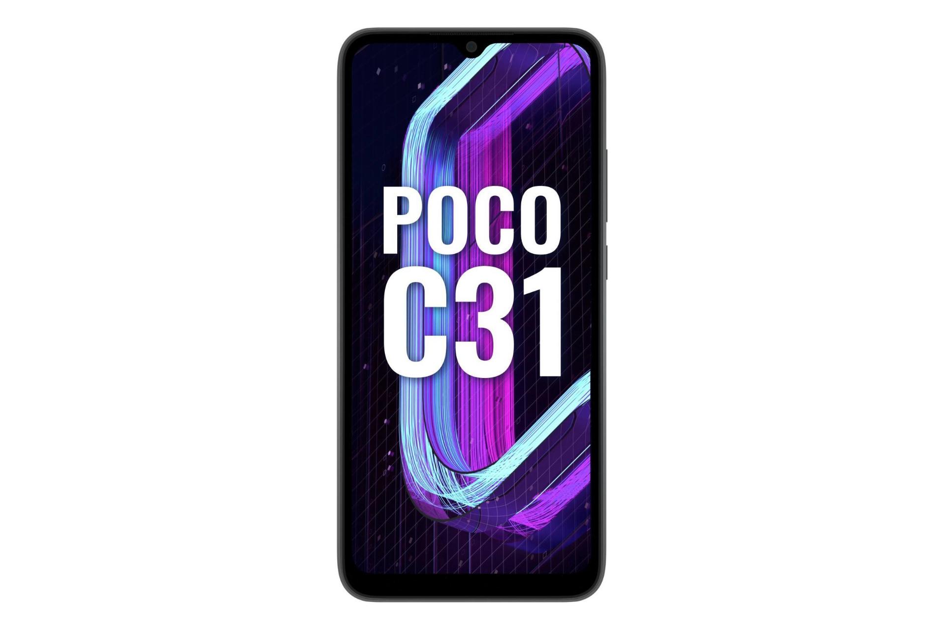 پنل جلو گوشی موبایل پوکو سی 31 شیائومی / Xiaomi Poco C31 خاکستری