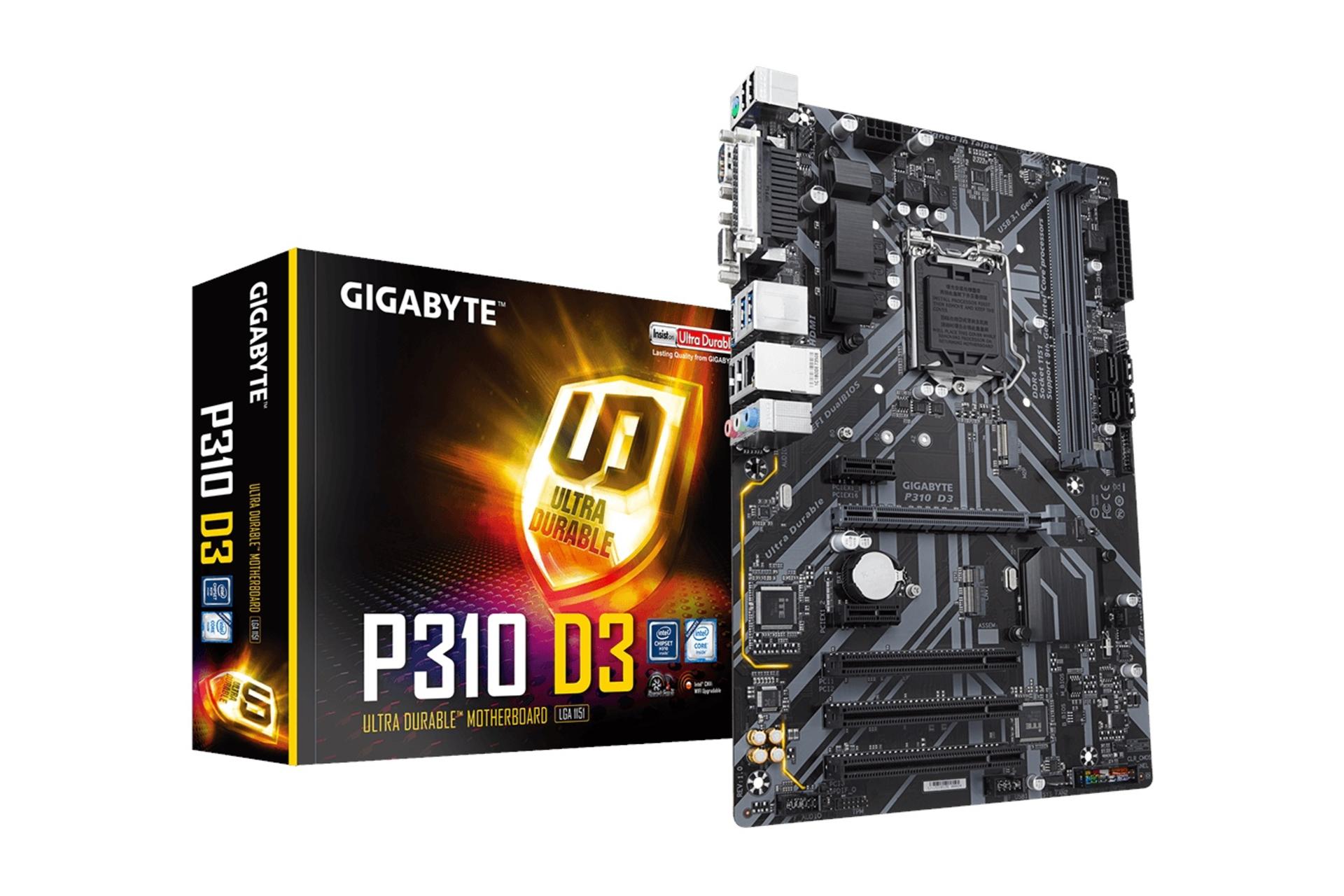 جعبه مادربرد گیگابایت GIGABYTE P310 D3 (rev. 1.0)
