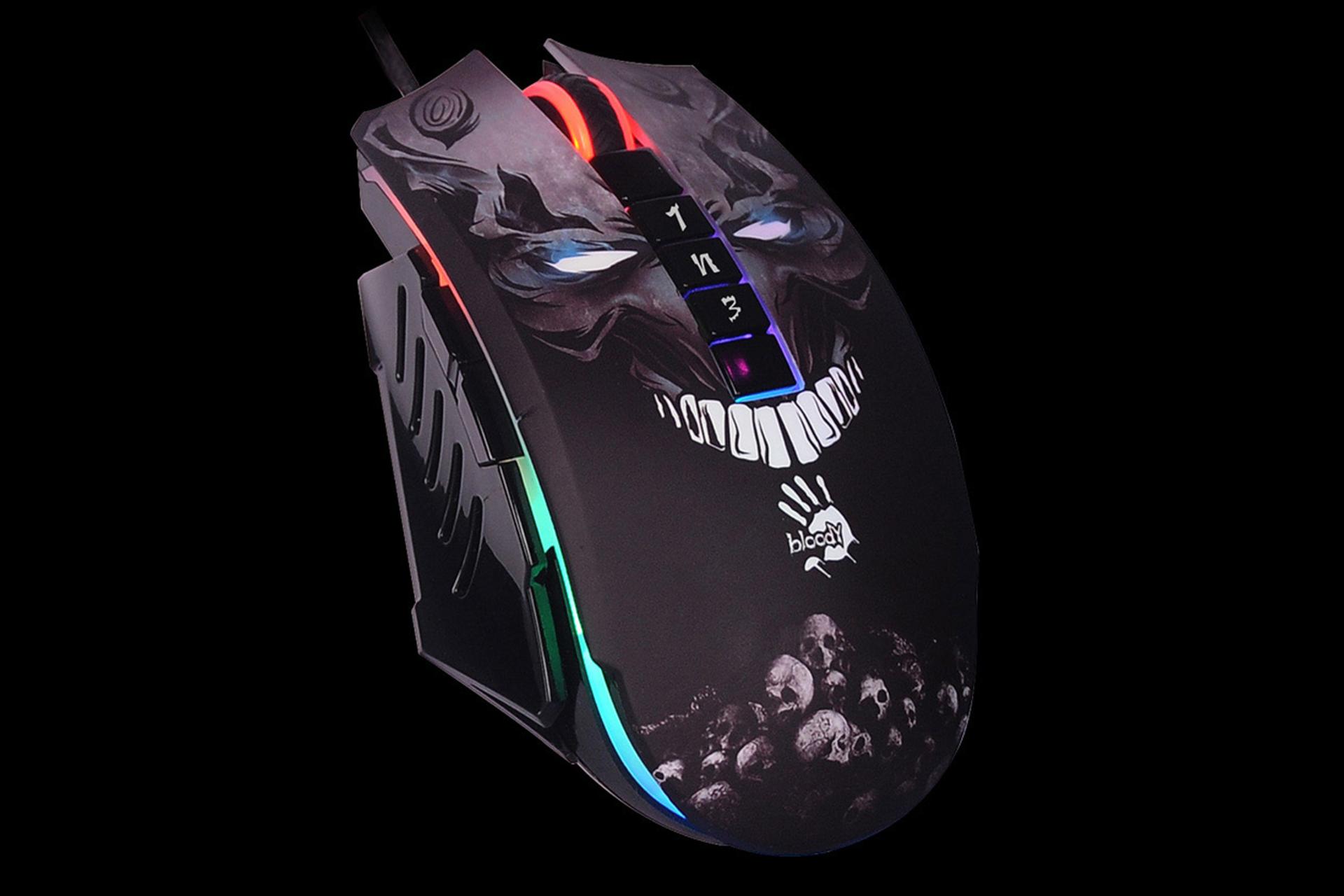 نمای بالا ماوس گیمینگ ای فورتک مدل bloody p85s