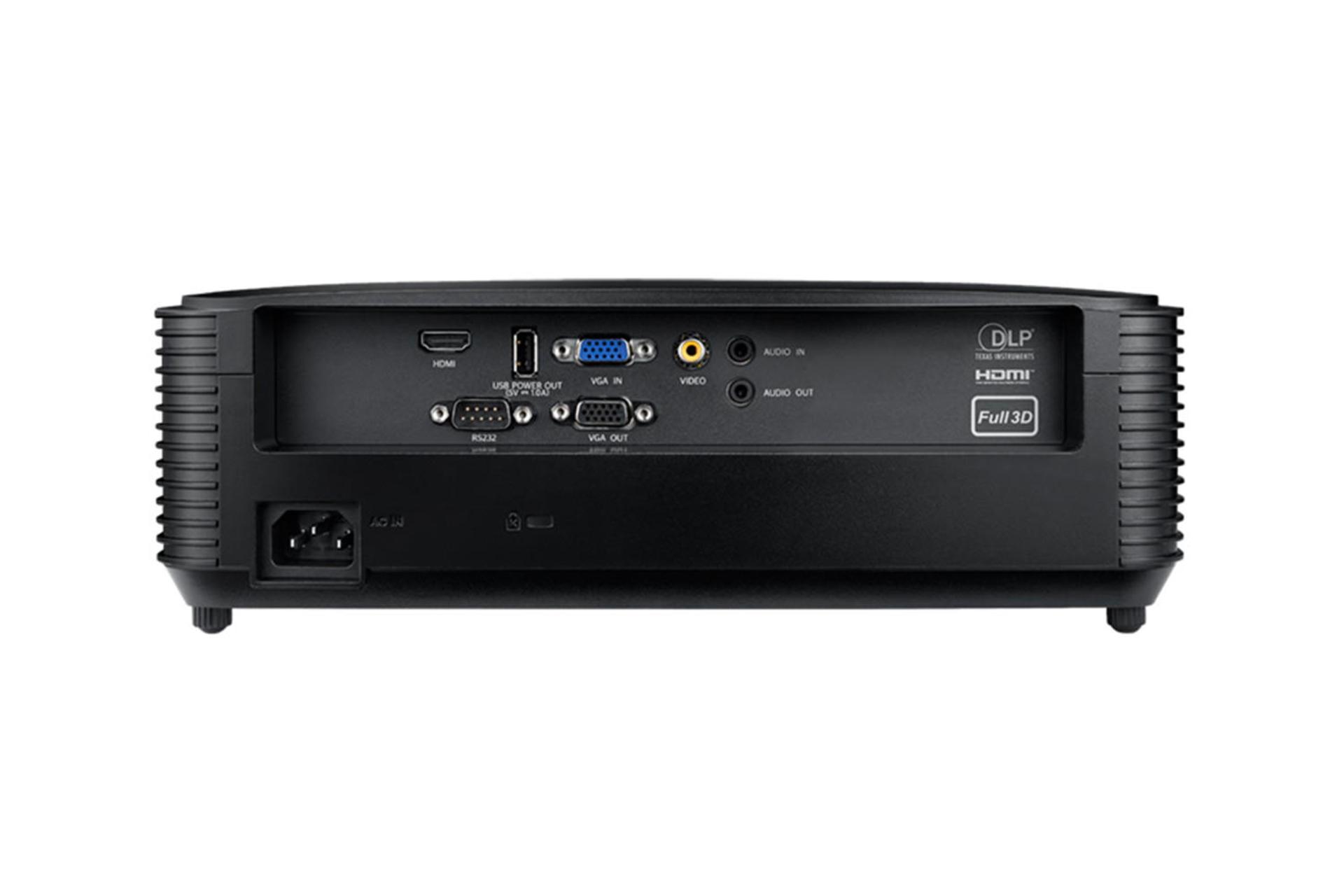 ویدیو پروژکتور اوپتوما Optoma S343e نمای پشت