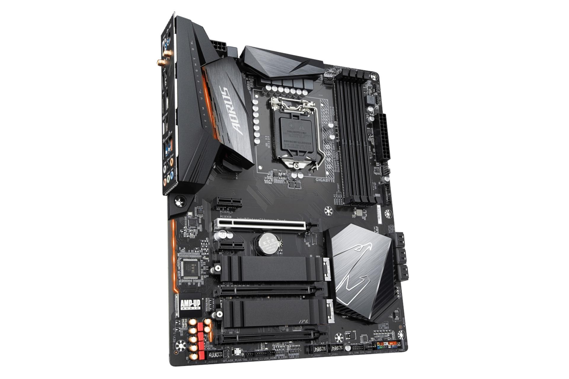 نمای چپ مادربرد گیگابایت GIGABYTE B460 AORUS PRO AC (rev. 1.0)