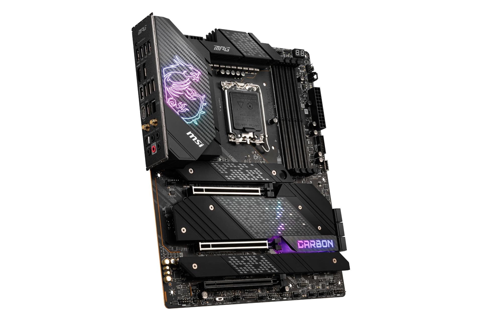 نمای چپ مادربرد ام اس آی MSI MPG Z690 CARBON WIFI