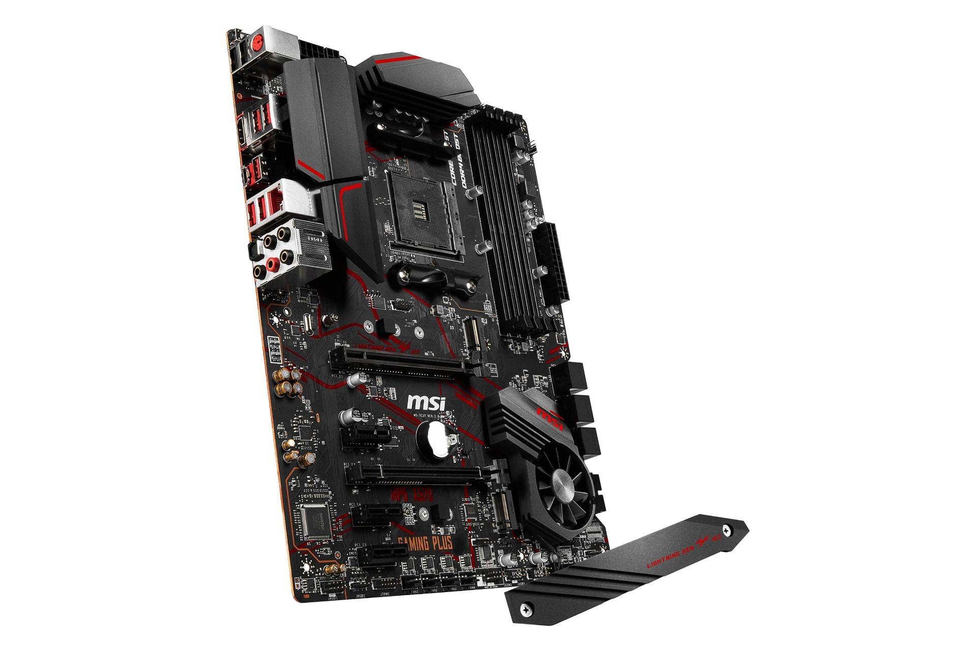 نمای چپ مادربرد ام اس آی MSI MPG X570 GAMING PLUS