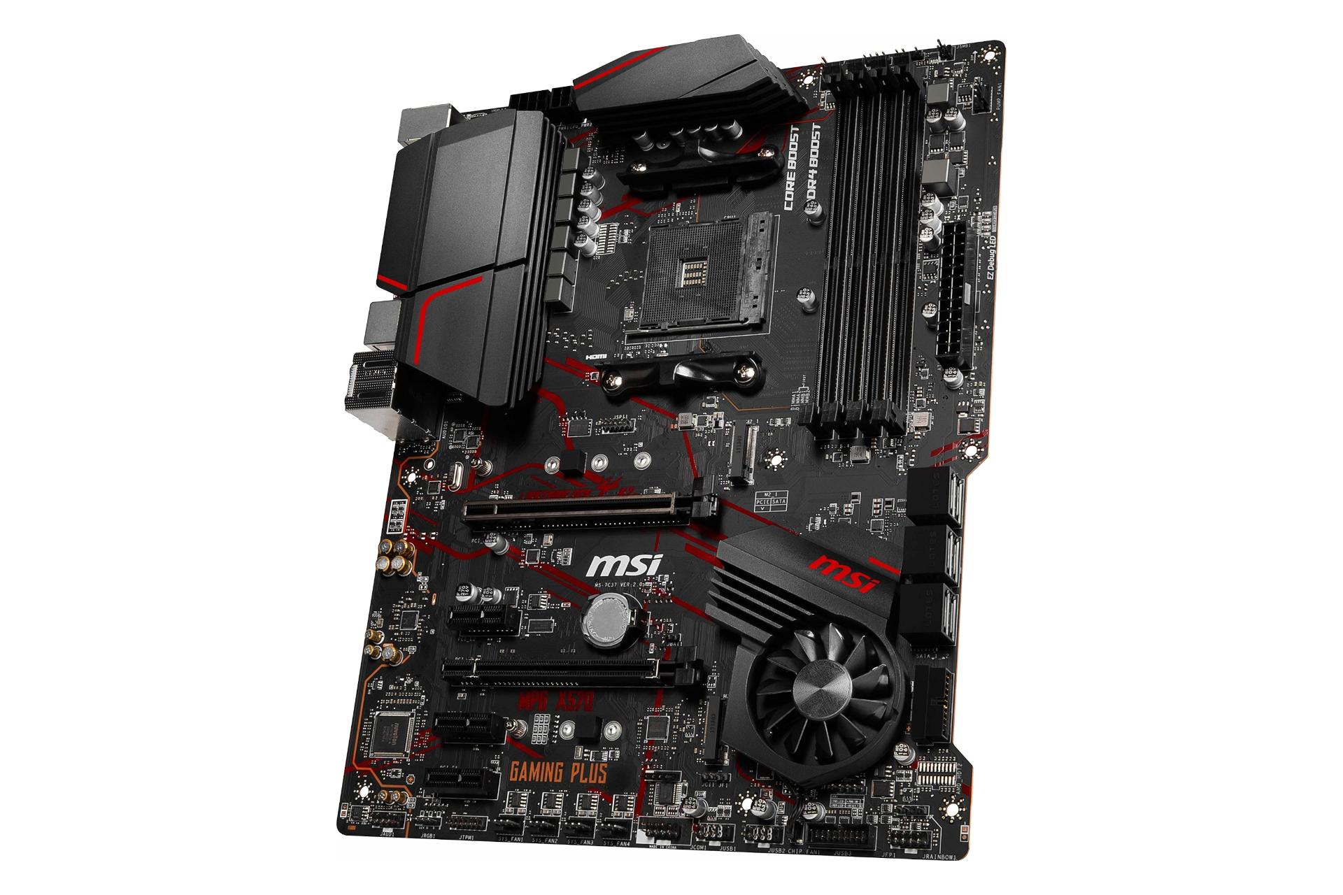 نمای راست مادربرد ام اس آی MSI MPG X570 GAMING PLUS