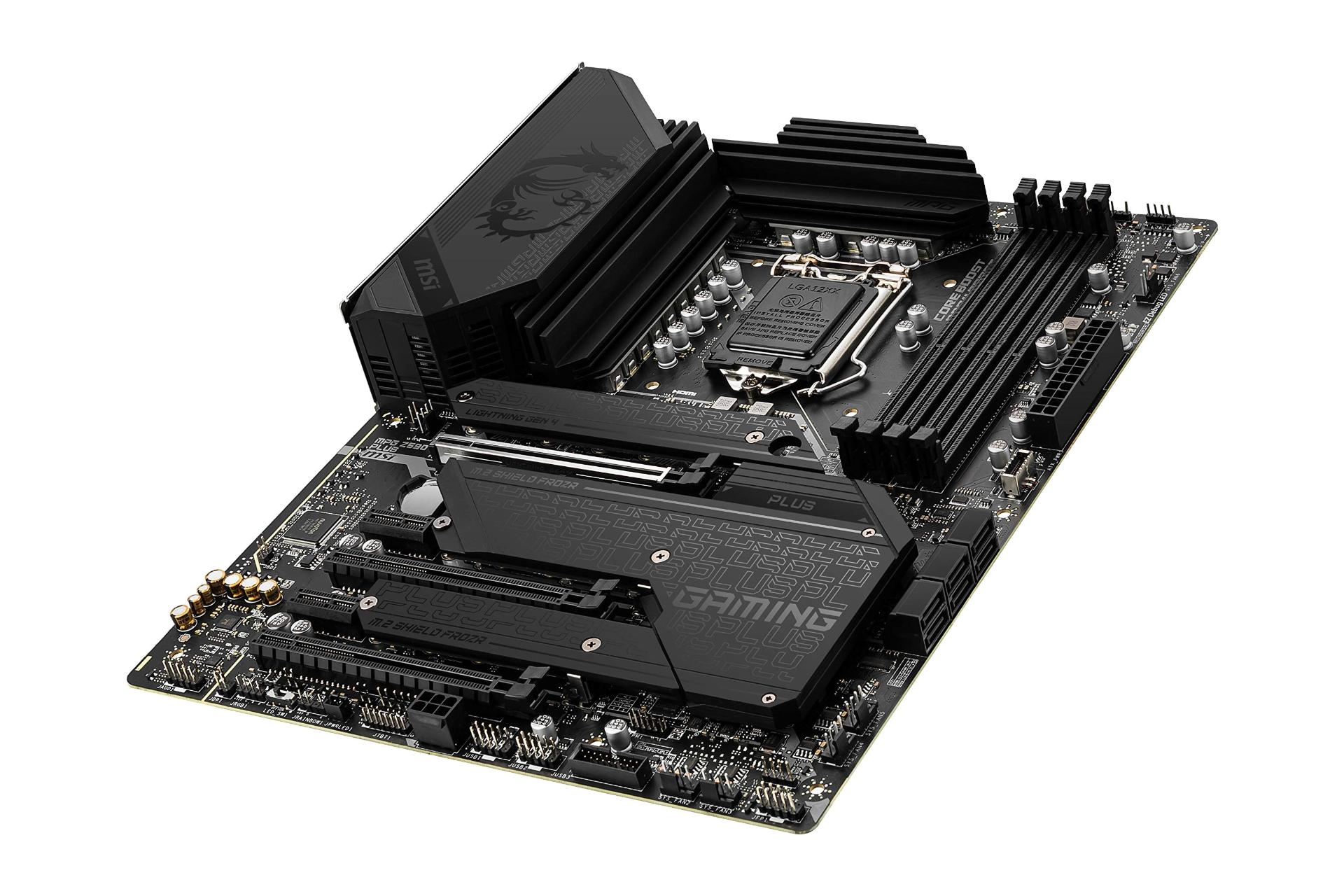 نمای بالا مادربرد ام اس آی MSI MPG Z590 GAMING PLUS