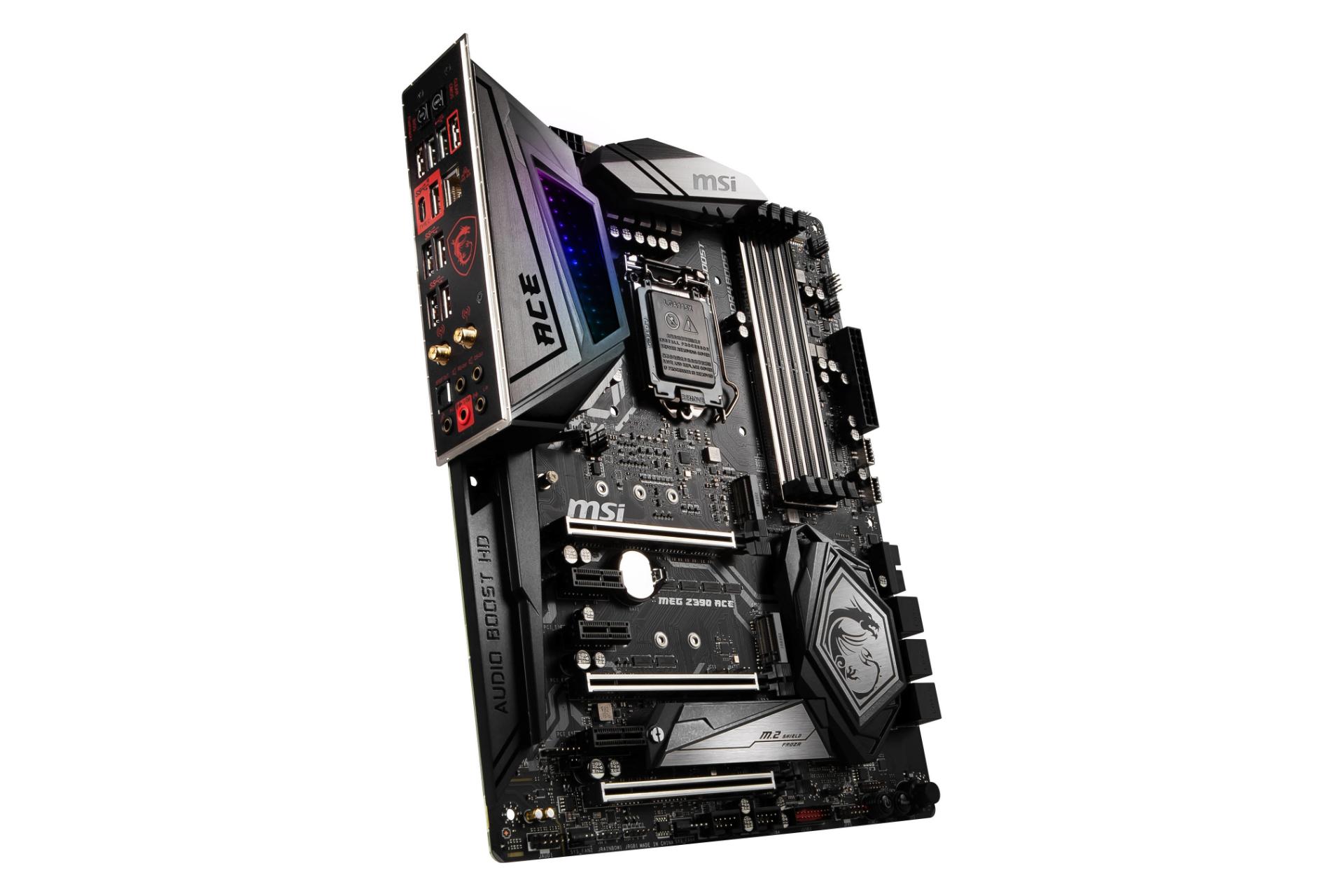 نمای چپ مادربرد ام اس آی MSI MEG Z390 ACE