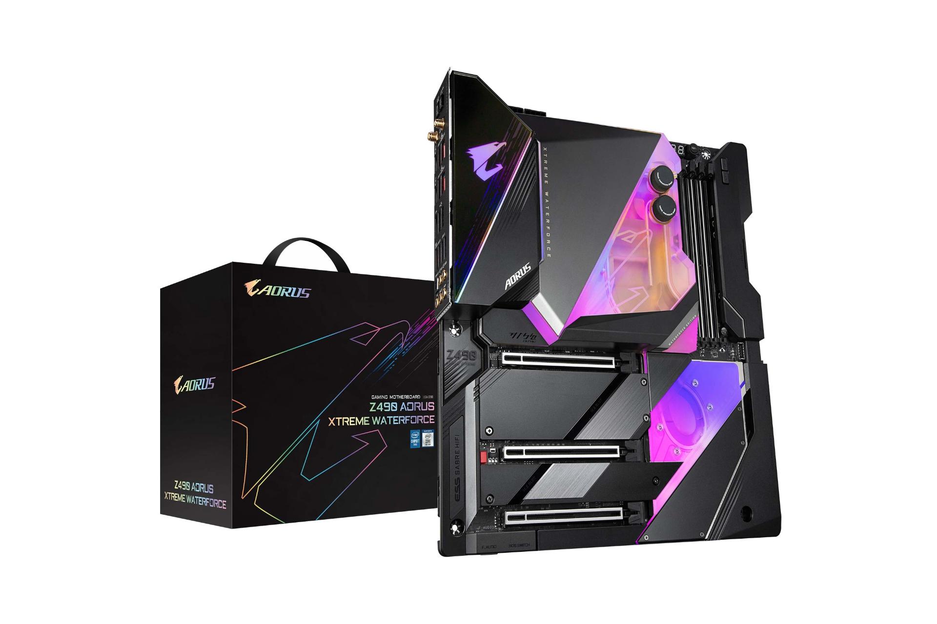 جعبه مادربرد گیگابایت GIGABYTE Z490 AORUS XTREME WATERFORCE (rev. 1.x)