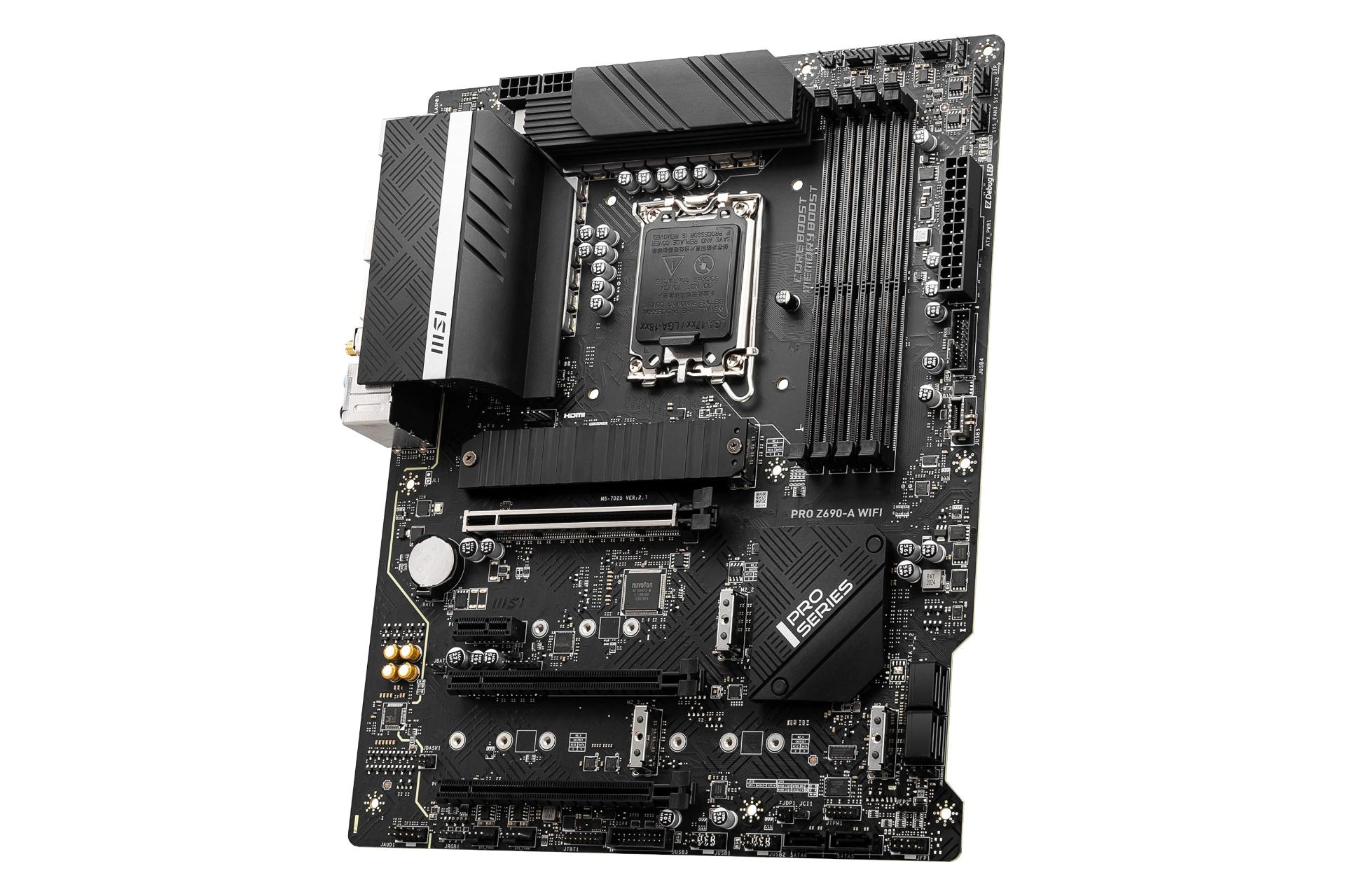 نمای راست مادربرد ام اس آی MSI PRO Z690-A WIFI