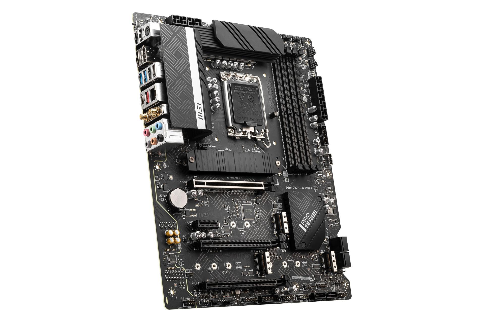 نمای چپ مادربرد ام اس آی MSI PRO Z690-A WIFI