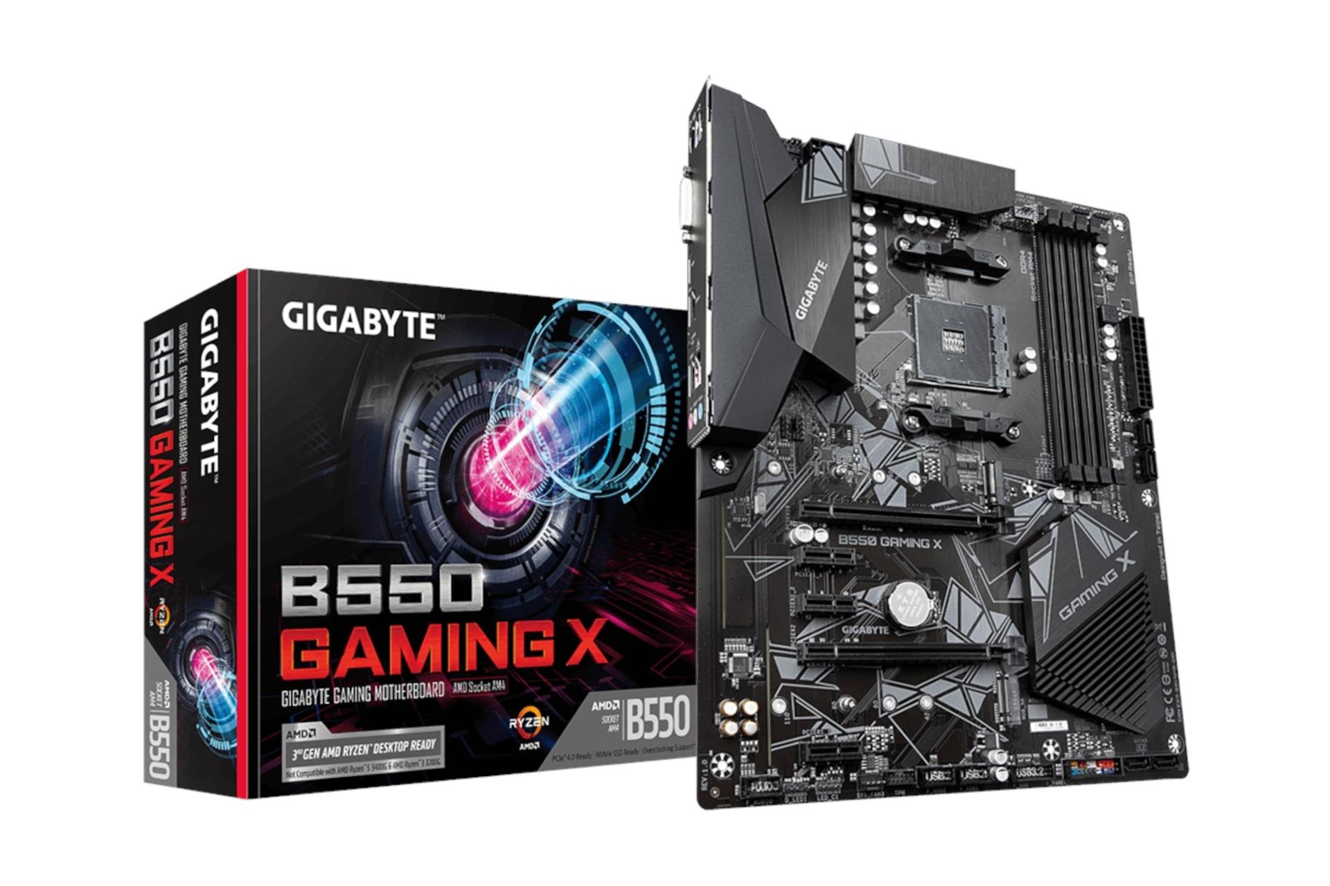 جعبه مادربرد گیگابایت GIGABYTE B550 GAMING X (rev. 1.0)