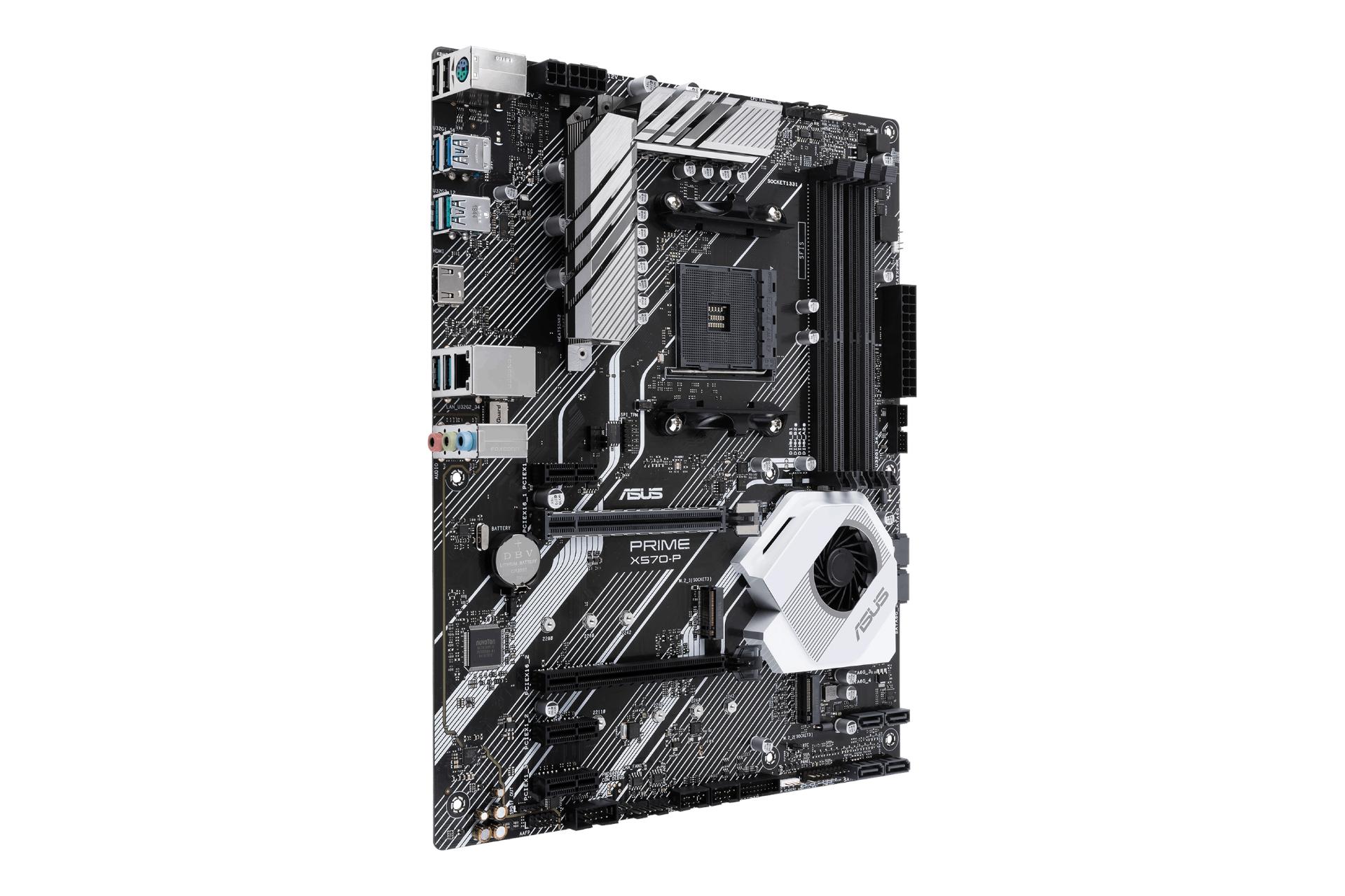 نمای چپ مادربرد ایسوس ASUS PRIME X570-P