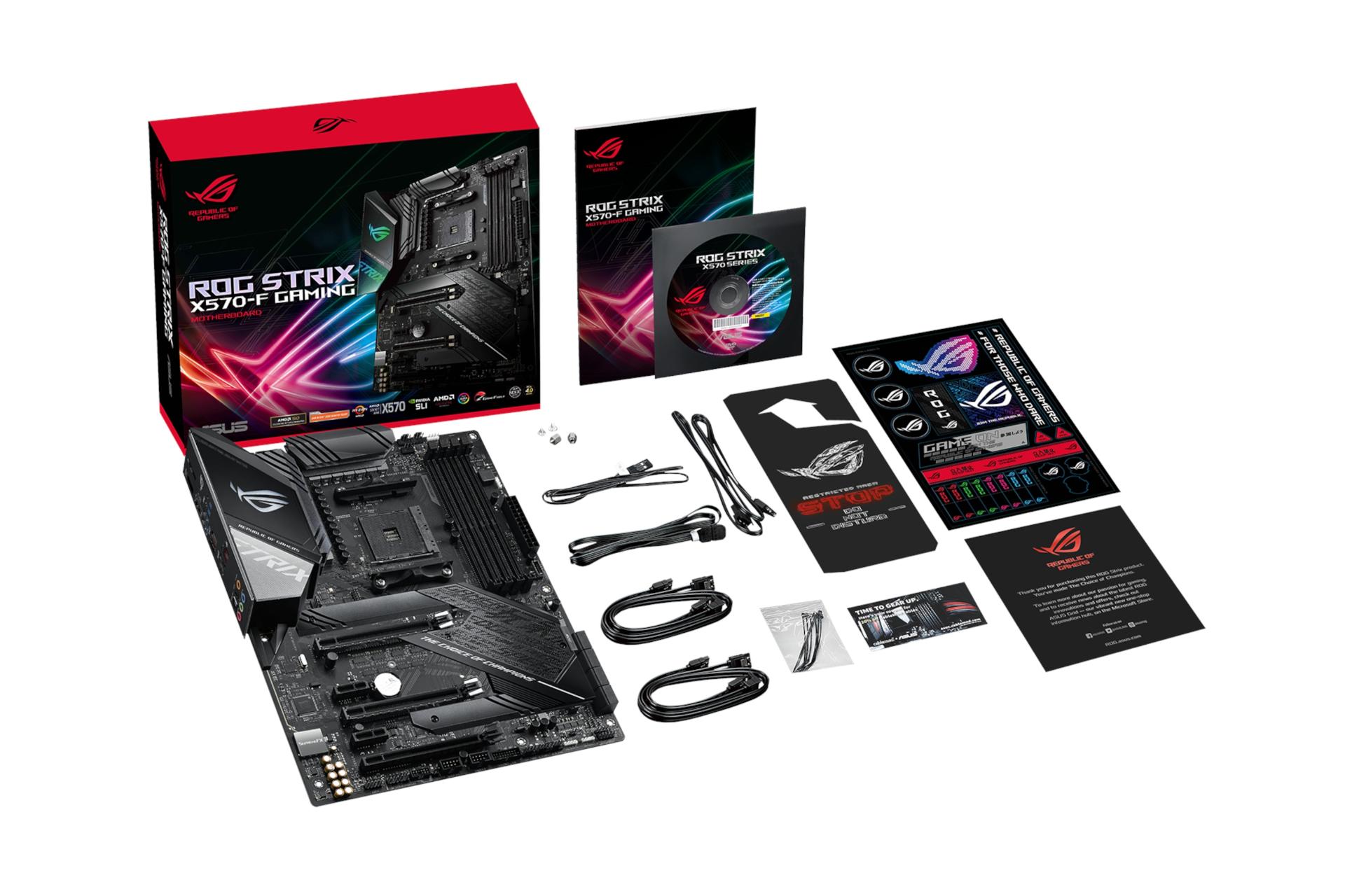 اقلام همراه مادربرد ایسوس ASUS ROG Strix X570-F Gaming