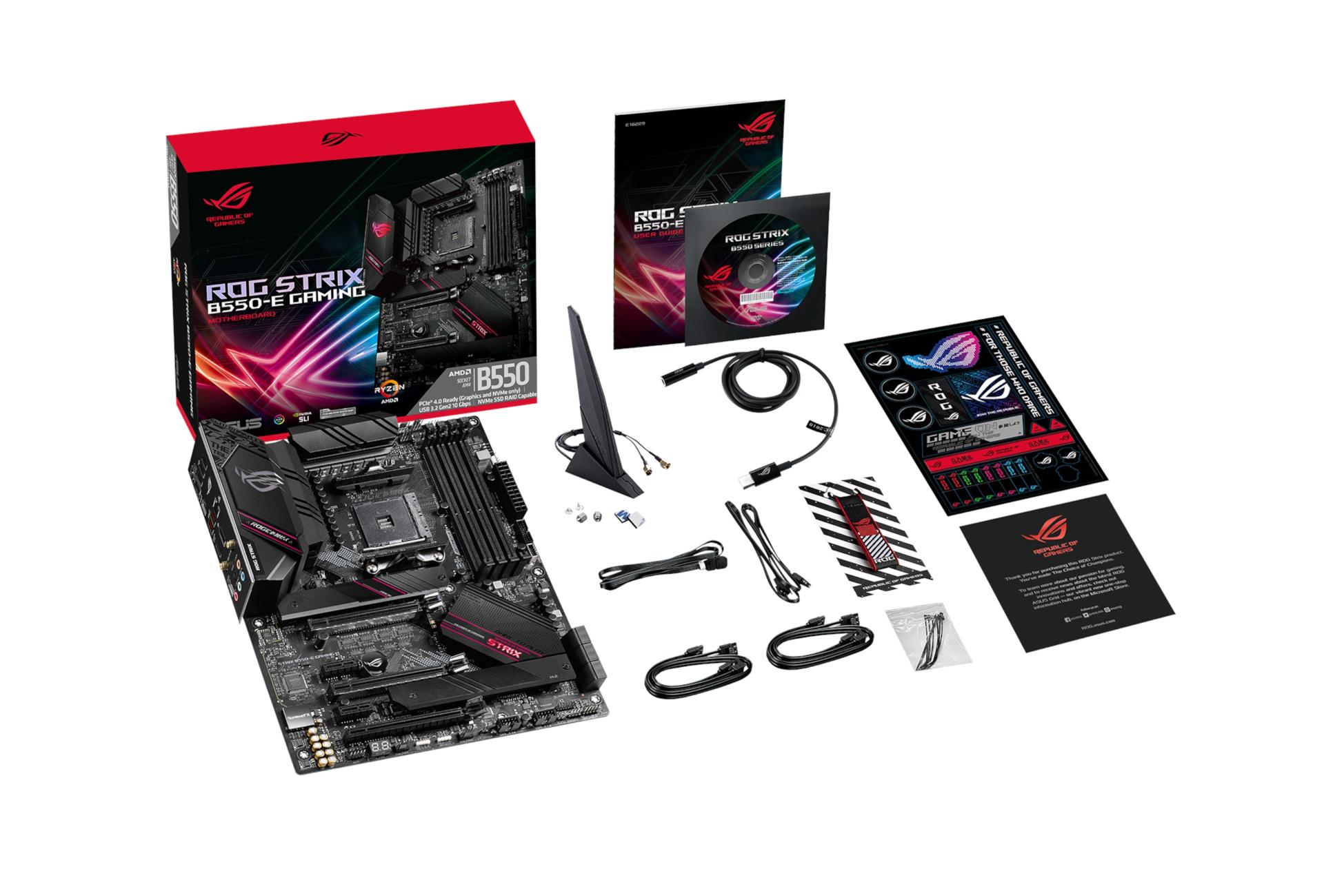 اقلام همراه مادربرد ایسوس ASUS ROG STRIX B550-E GAMING