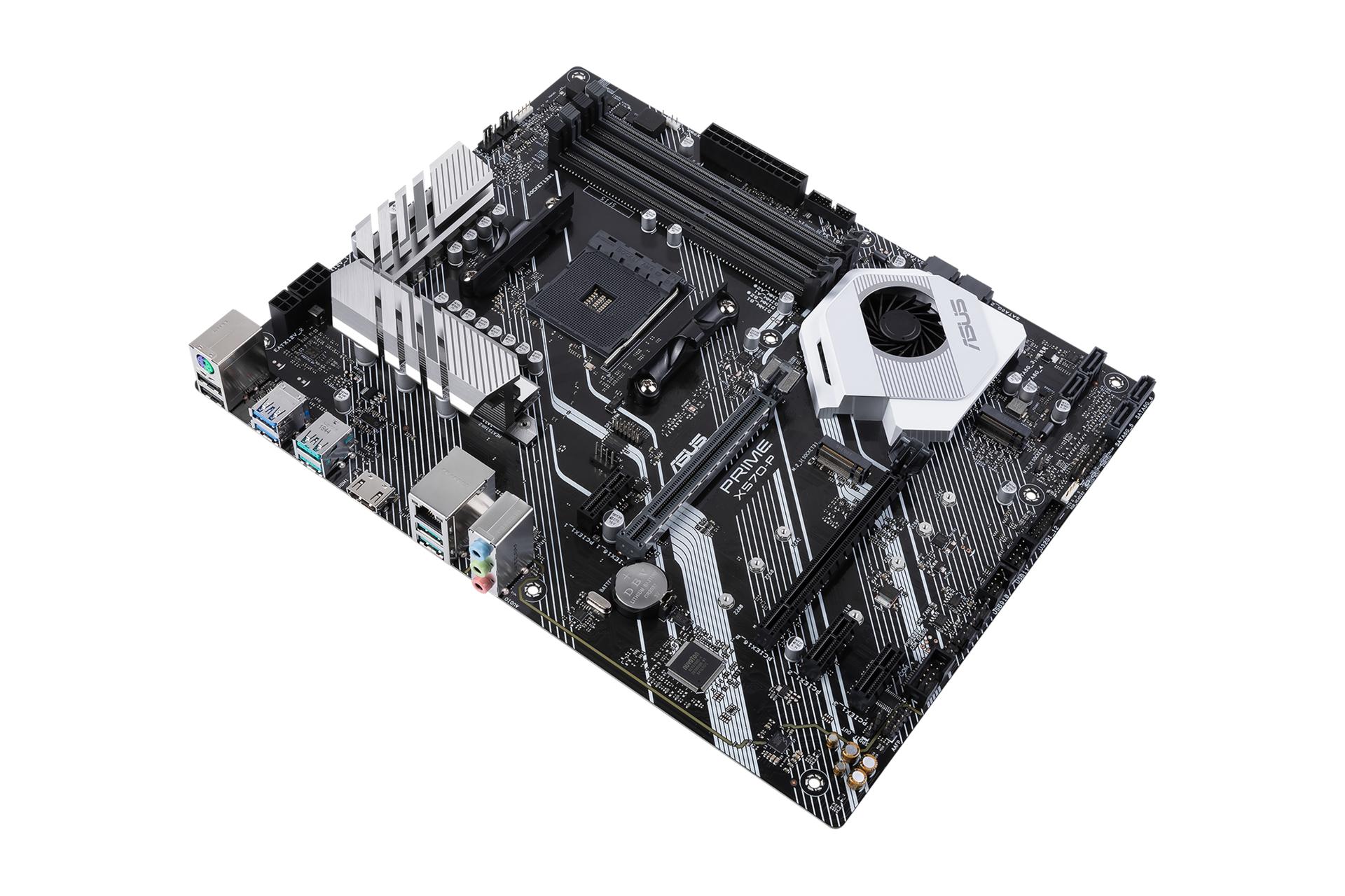 نمای بالا مادربرد ایسوس ASUS PRIME X570-P