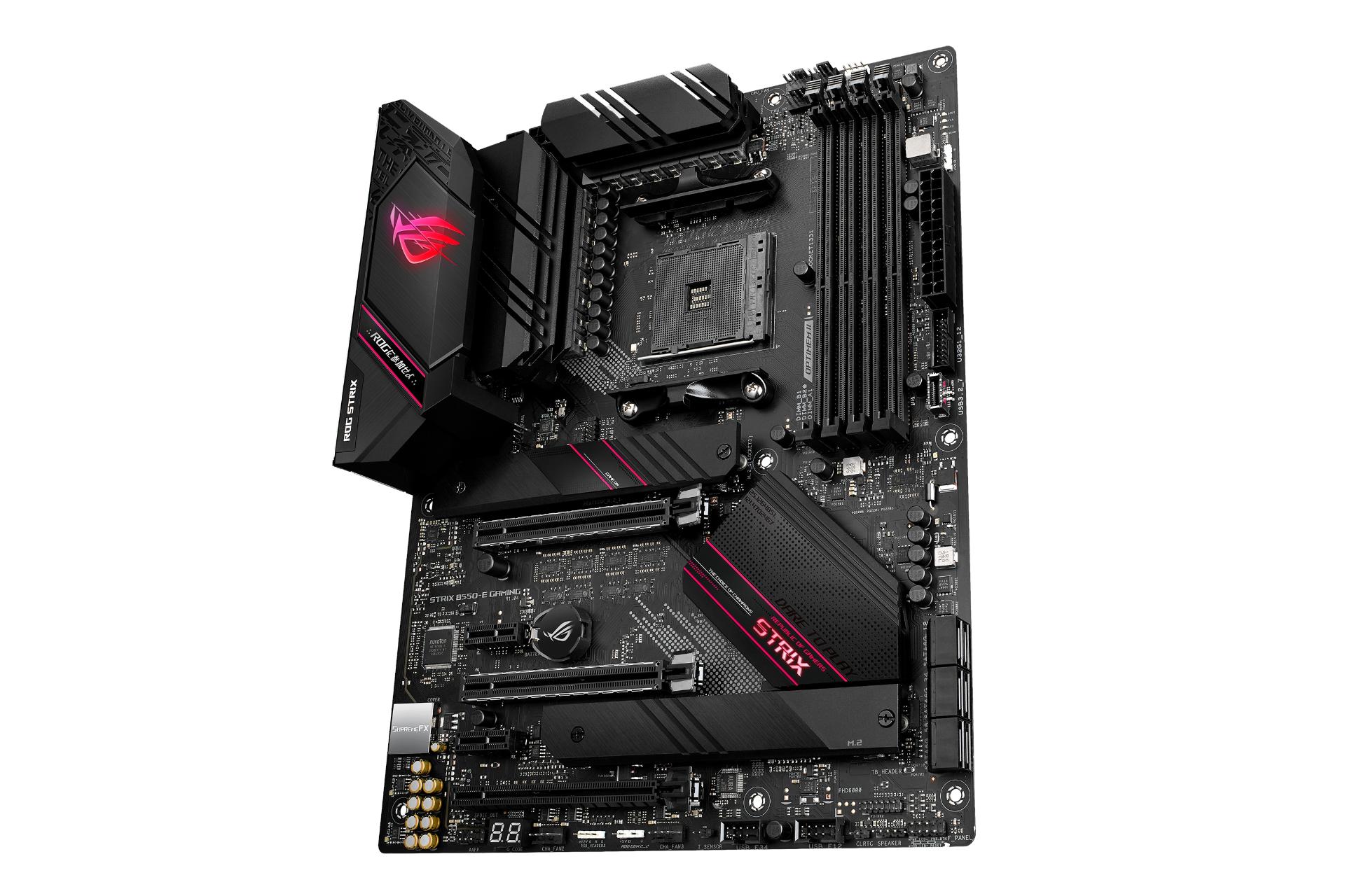 نمای راست مادربرد ایسوس ASUS ROG STRIX B550-E GAMING