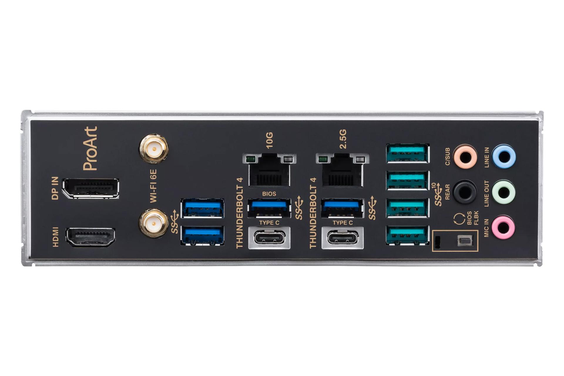 درگاه‌های مادربرد ایسوس ASUS ProArt X570-CREATOR WIFI