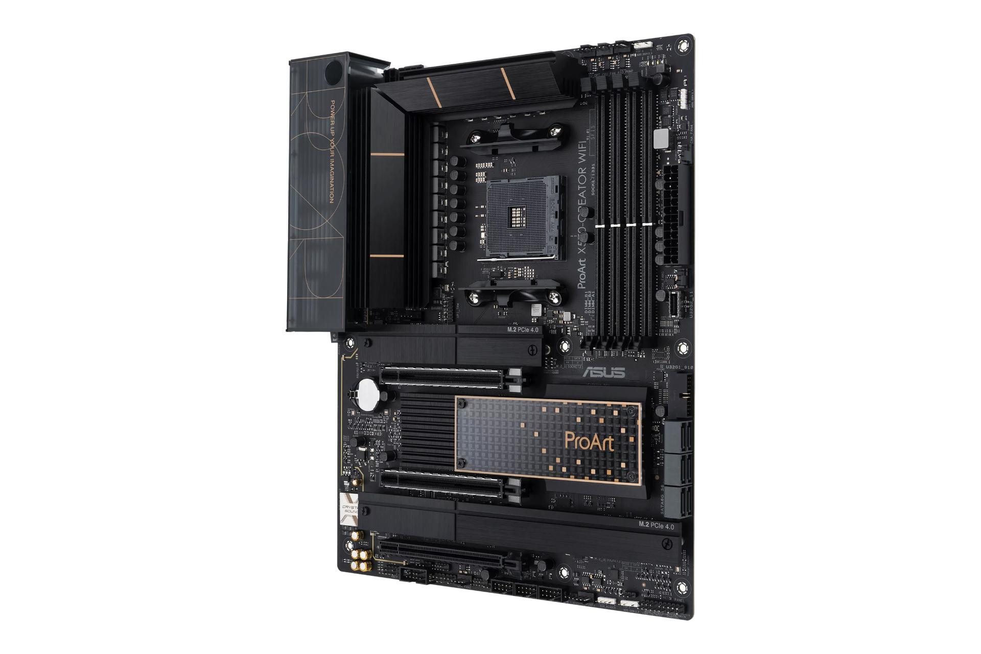 نمای کناری مادربرد ایسوس ASUS ProArt X570-CREATOR WIFI