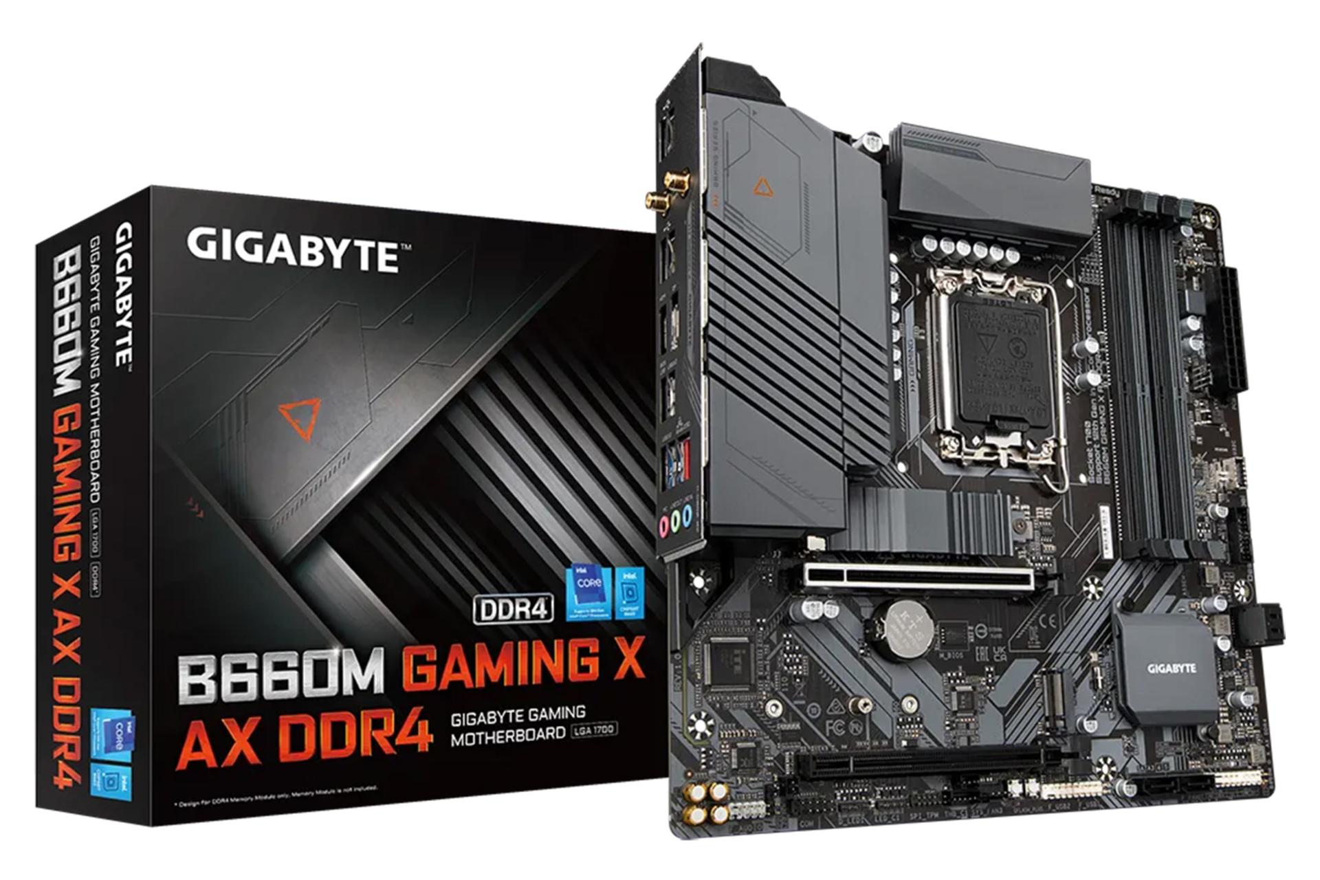 بسته‌بندی مادربرد گیگابایت GIGABYTE B660M GAMING X AX DDR4 (rev. 1.x)