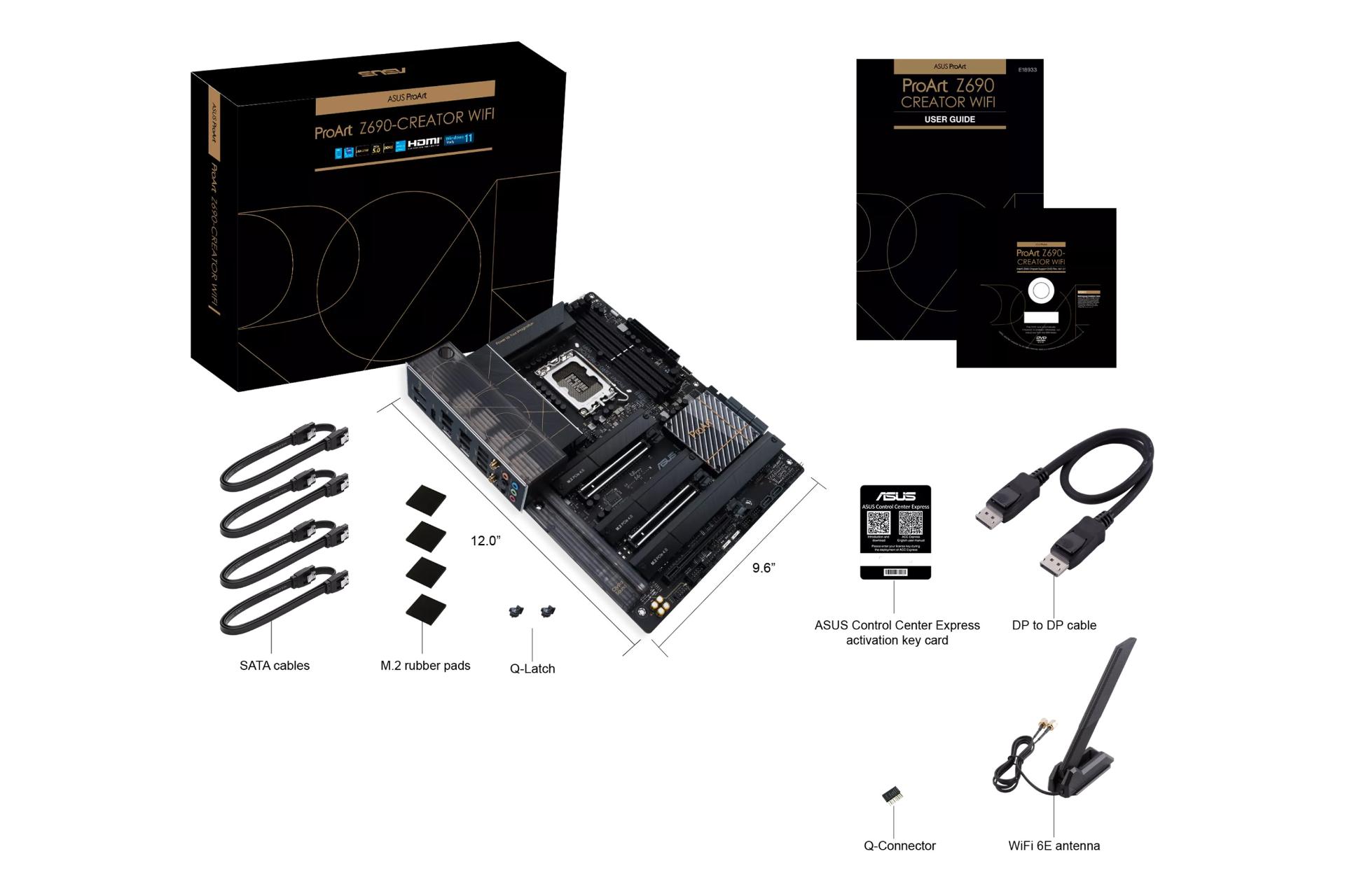 اقلام همراه مادربرد ایسوس ASUS ProArt Z690-CREATOR WIFI