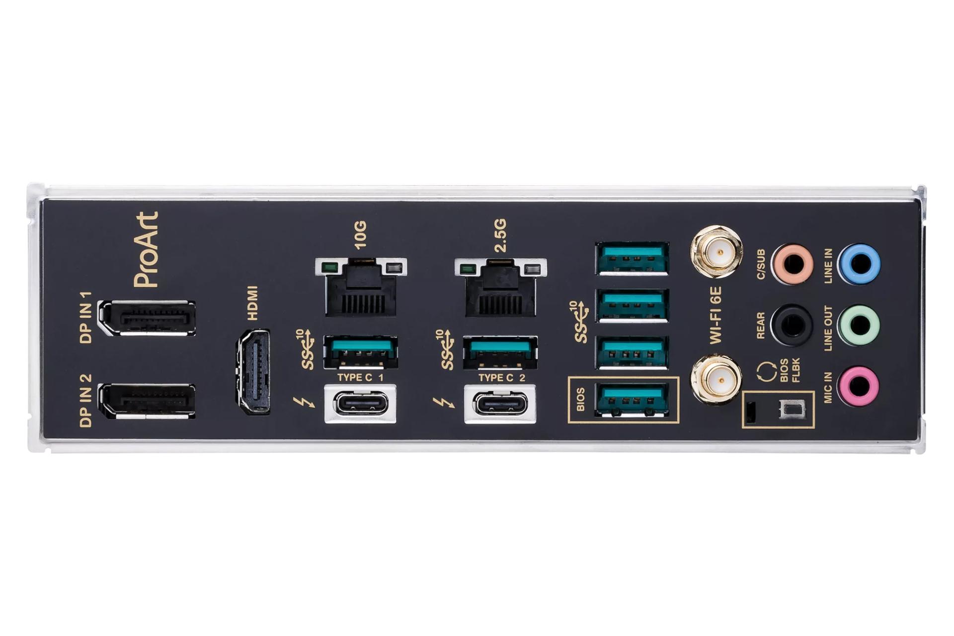 درگاه‌های مادربرد ایسوس ASUS ProArt Z690-CREATOR WIFI