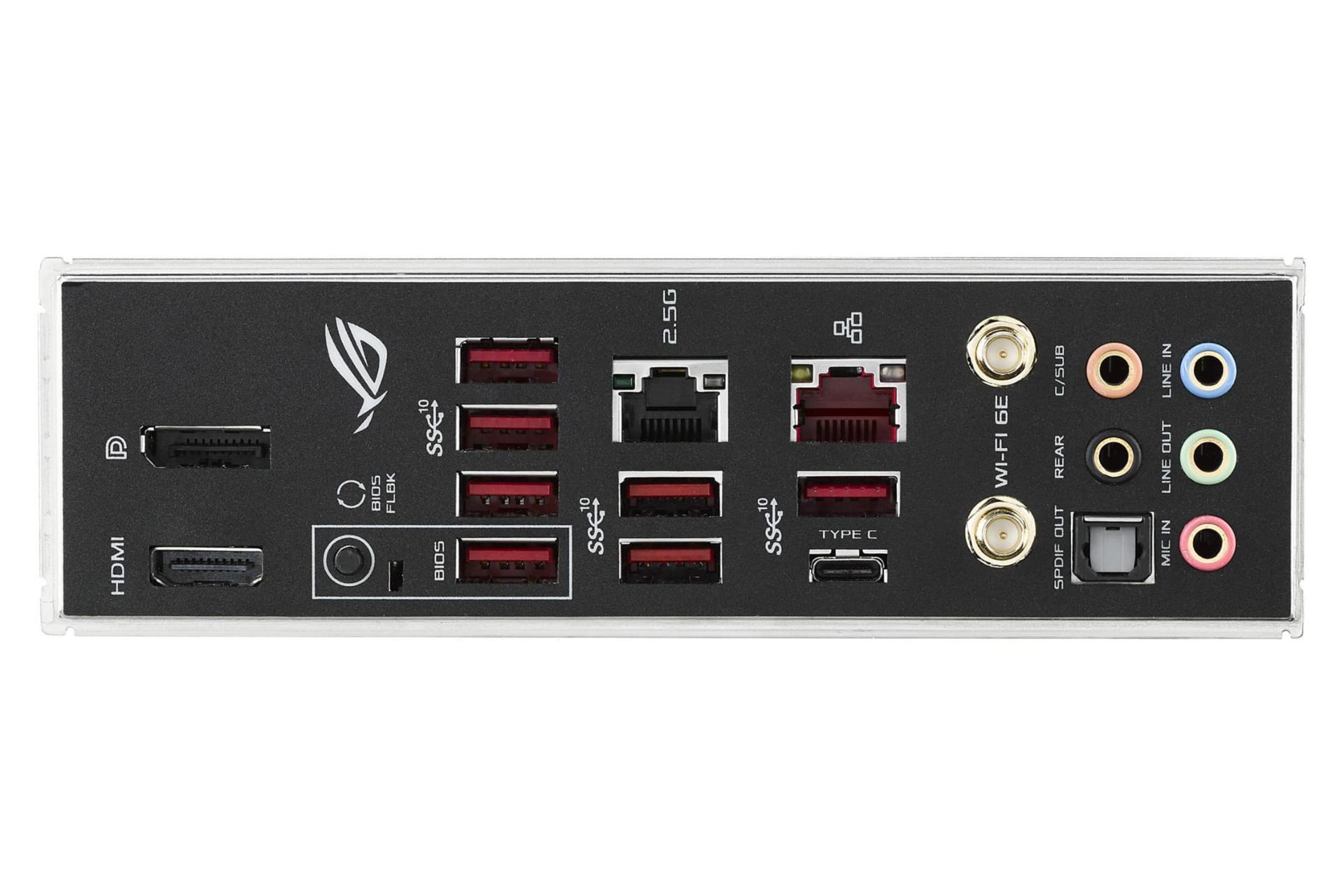 درگاه‌های مادربرد ایسوس ASUS ROG STRIX X570-E GAMING WIFI II