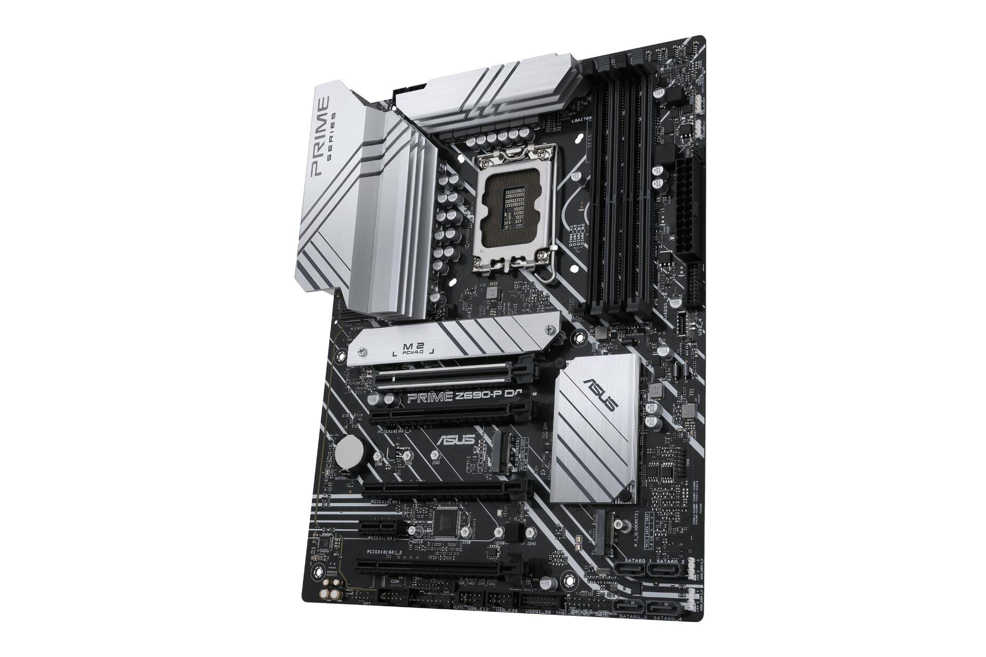 نمای سمت راست مادربرد ایسوس ASUS PRIME Z690-P D4-CSM