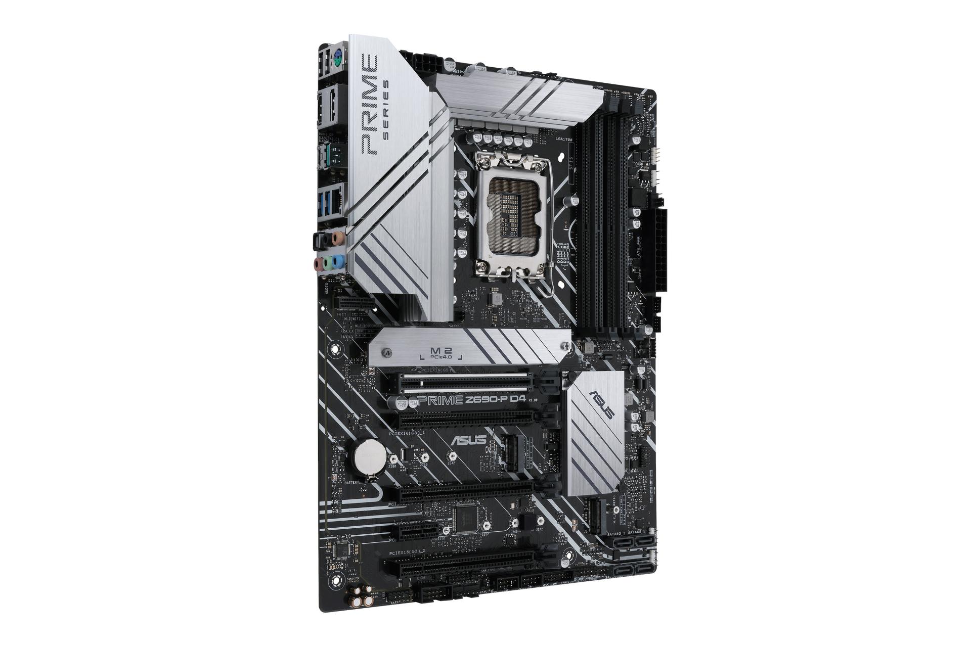 نمای سمت چپ مادربرد ایسوس ASUS PRIME Z690-P D4-CSM