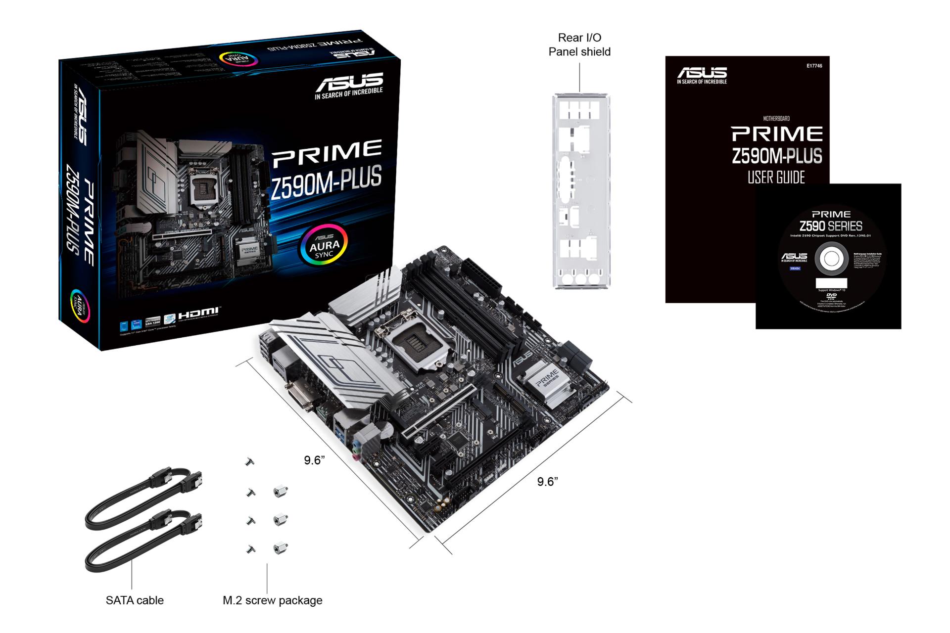 اقلام همراه مادربرد ایسوس ASUS PRIME Z590M-PLUS