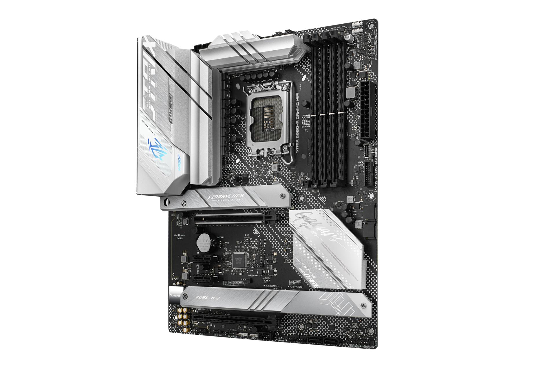 نمای کناری مادربرد ایسوس ASUS ROG STRIX B660-A GAMING WIFI