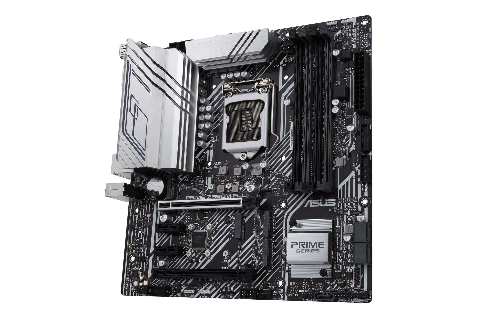 نمای کناری مادربرد ایسوس ASUS PRIME Z590M-PLUS