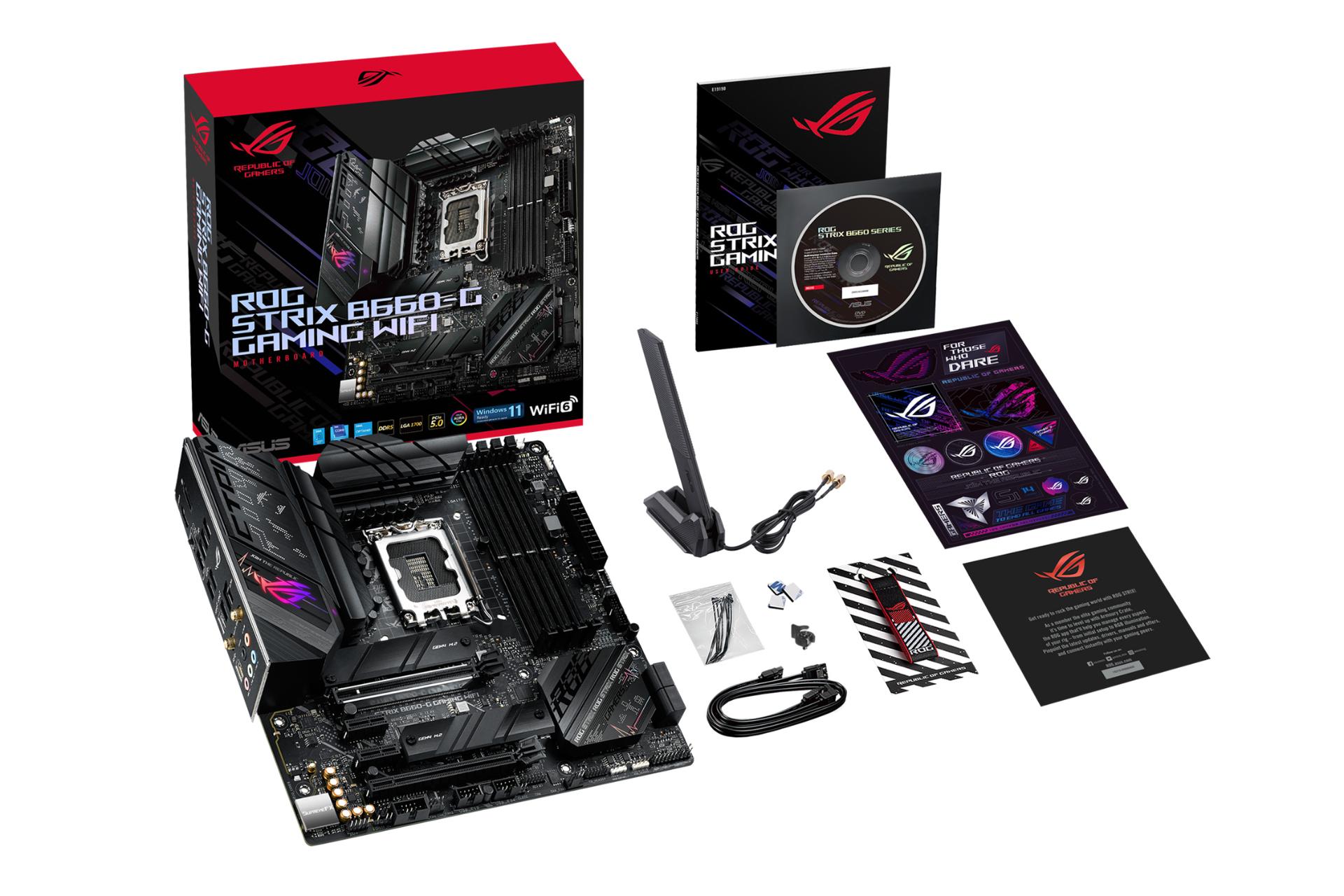 اقلام همراه مادربرد ایسوس ASUS ROG STRIX B660-G GAMING WIFI