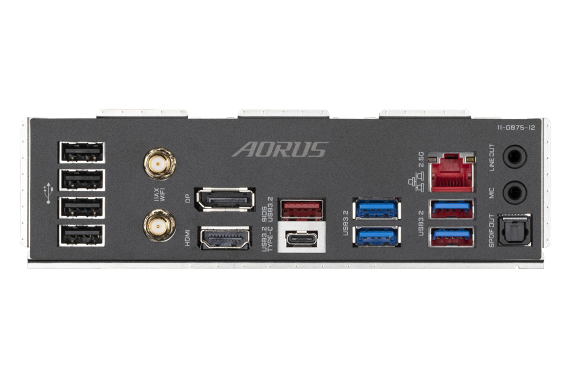 درگاه‌های مادربرد گیگابایت GIGABYTE B660M AORUS PRO AX DDR4 (rev. 1.x)