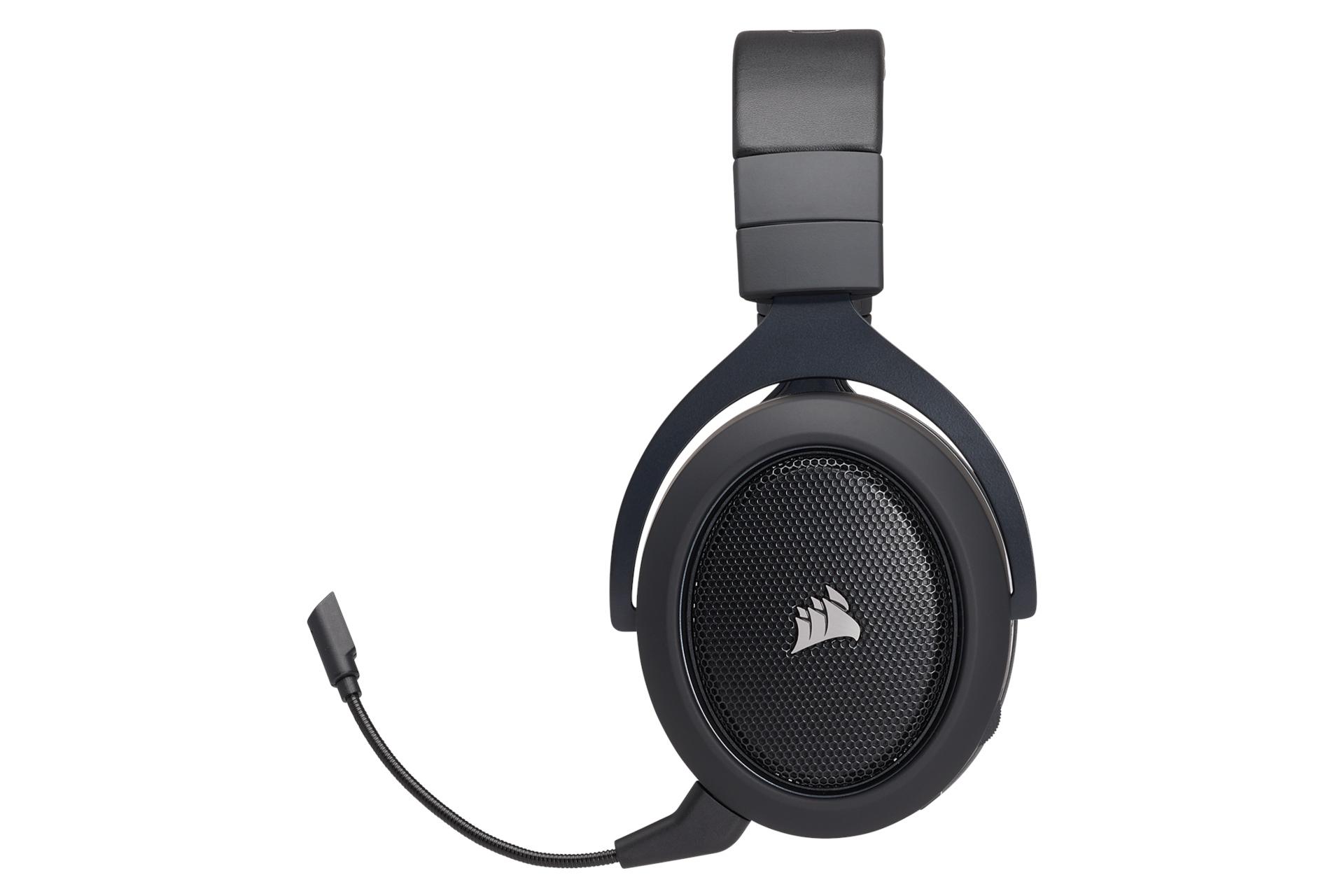 نمای جانبی هدست گیمینگ کورسیر Corsair HS70 Wireless