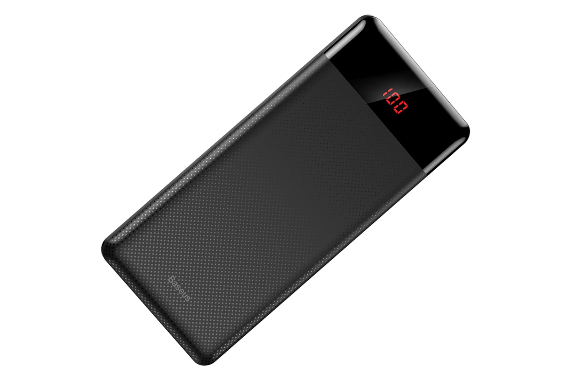 نمای بالا پاور بانک باسئوس Baseus Mini Cu Digital Display 10000mAh با ظرفیت 10000 میلی‌آمپر ساعت