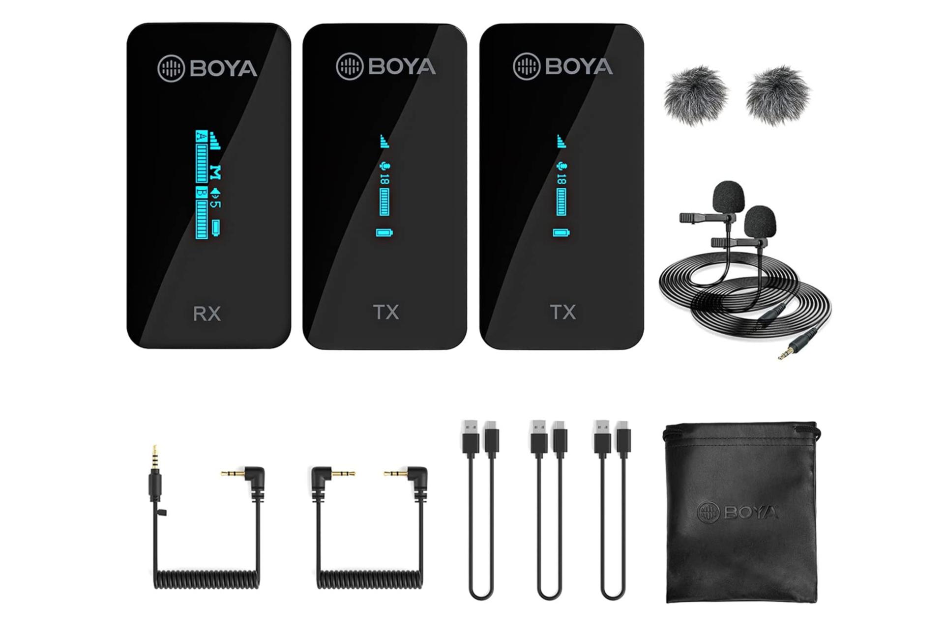 اقلام همراه میکروفون بویا BOYA BY-XM6-S2