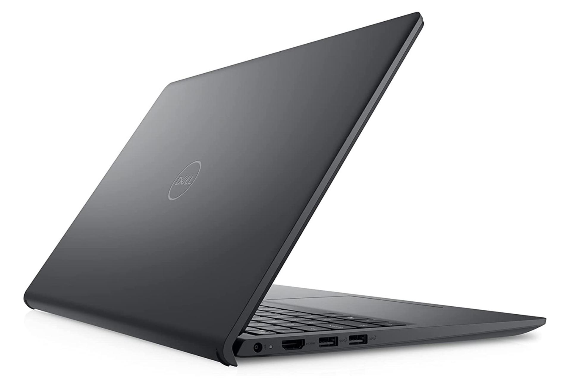 نمای پشت و کنار لپ تاپ دل inspiron 3511 و نمایش پورت ها سمت چپ