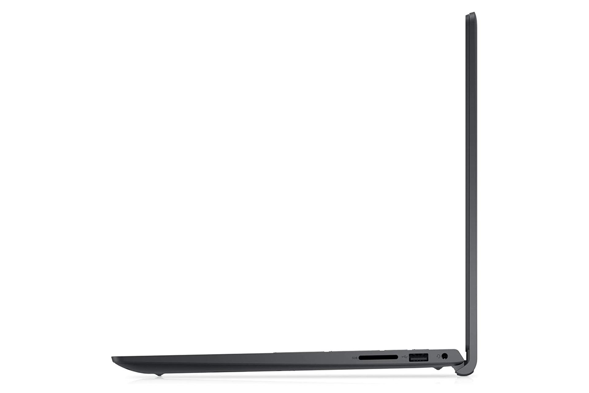 نمای کنار لپ تاپ دل inspiron 3511 و نمایش پورت های سمت راست