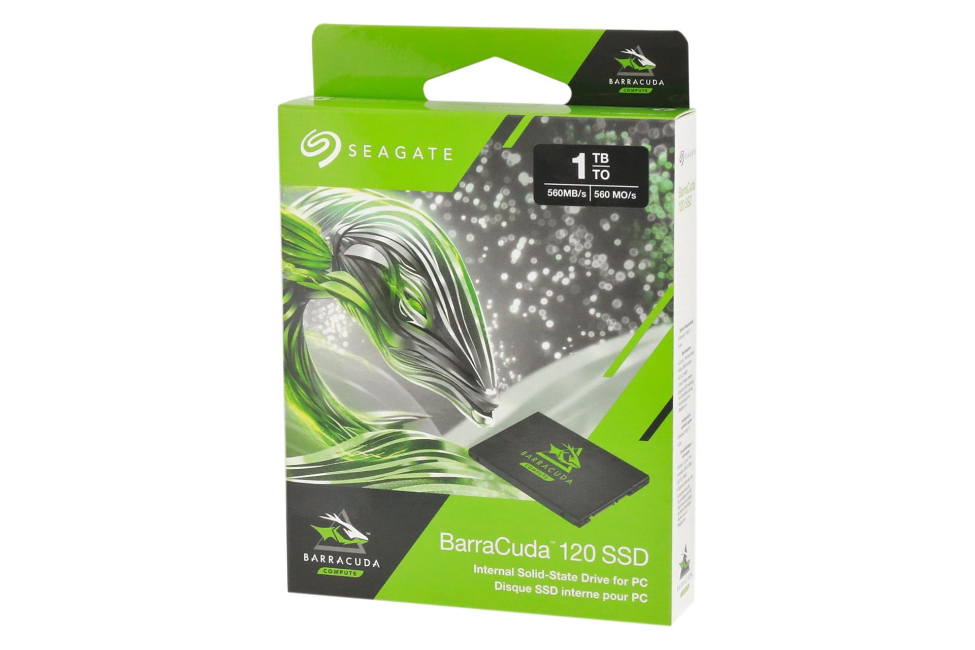 جعبه SSD سیگیت Seagate BarraCuda 120 SSD SATA 2.5 Inch 1TB ظرفیت 1 ترابایت