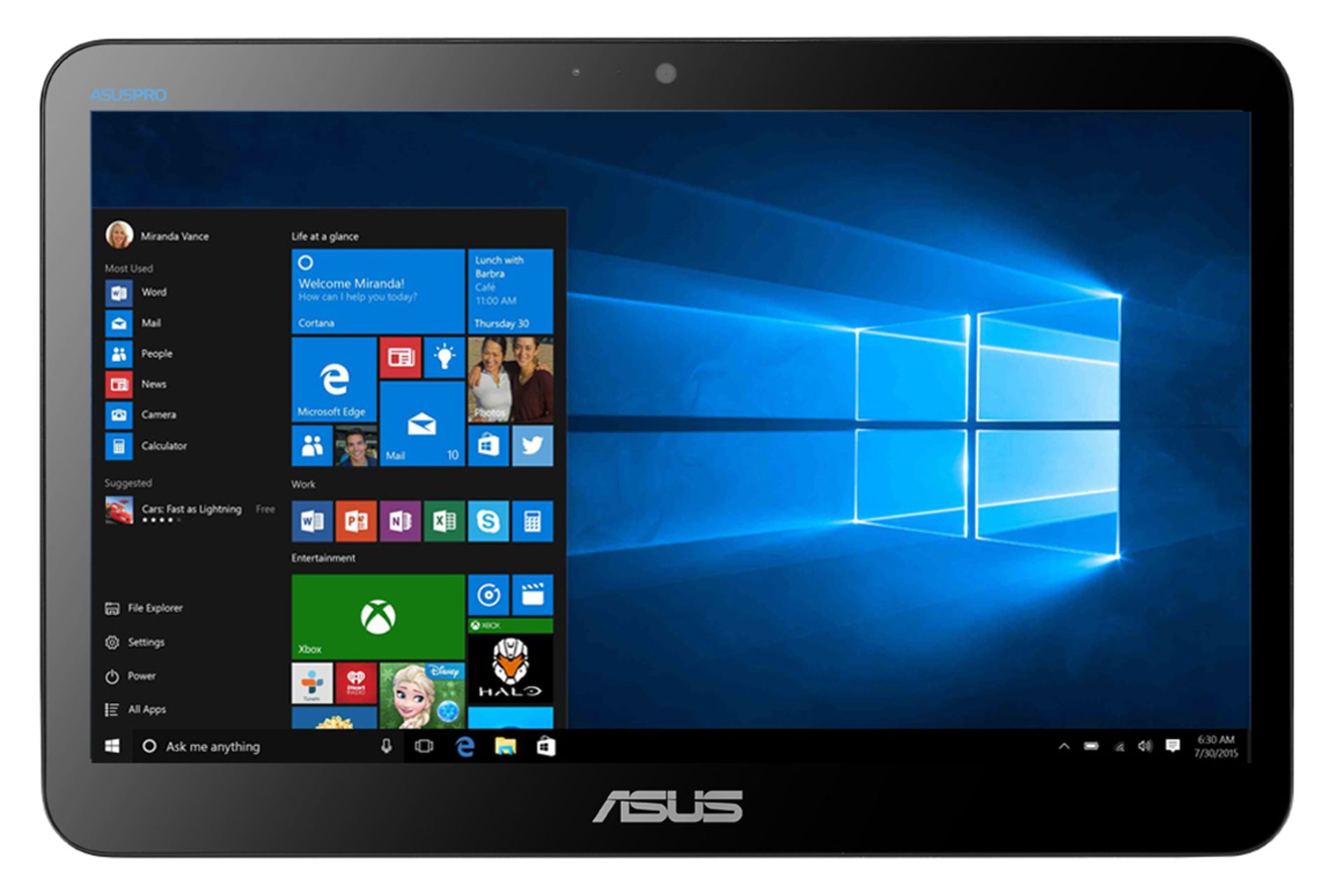 نمای روبرو کامپیوتر آل این وان All in One ASUS A4110