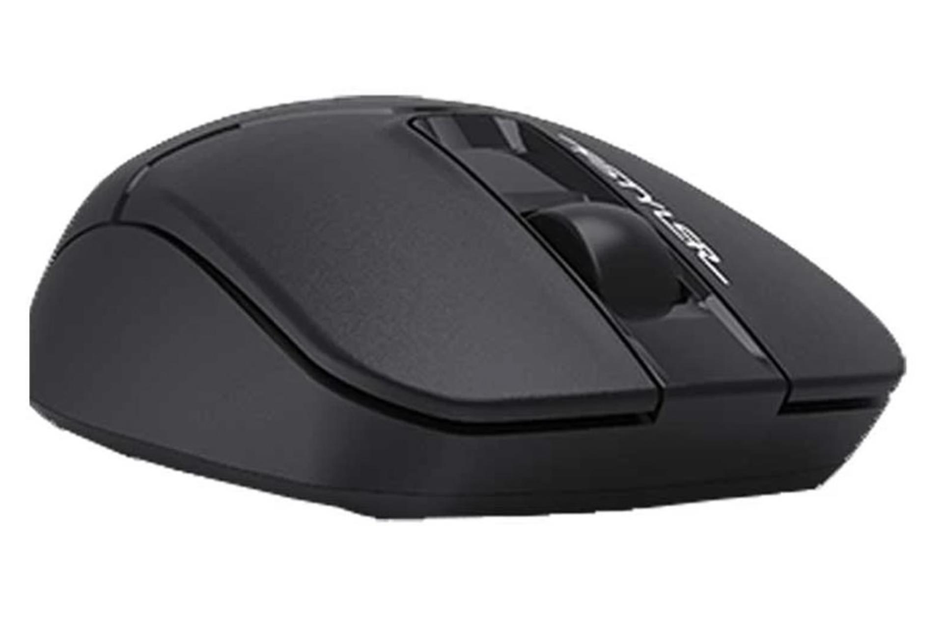 نمای جانبی ماوس ای فورتک FB12S مشکی