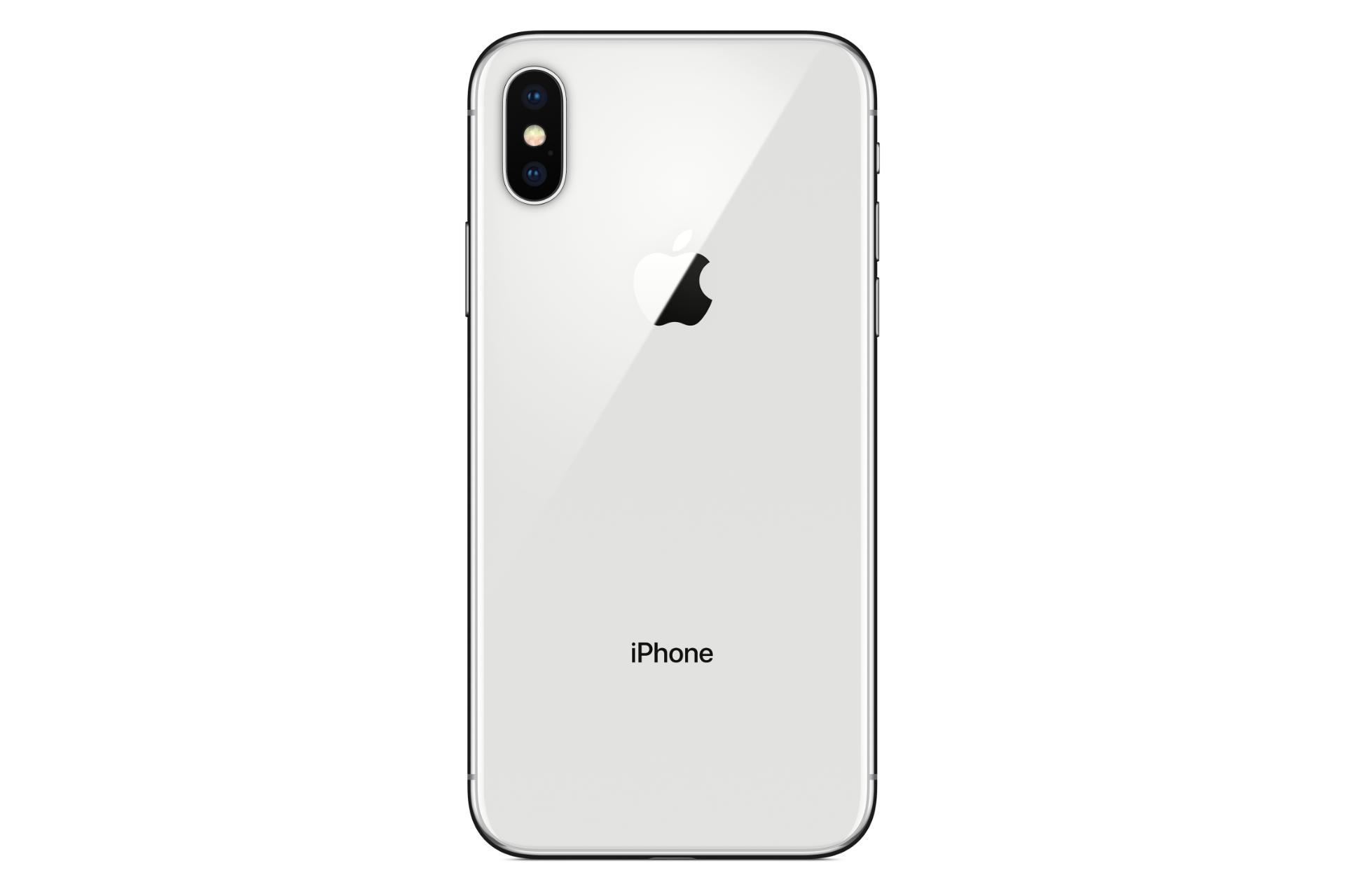 پنل پشت گوشی موبایل آیفون 10 اپل Apple iPhone X نقره ای
